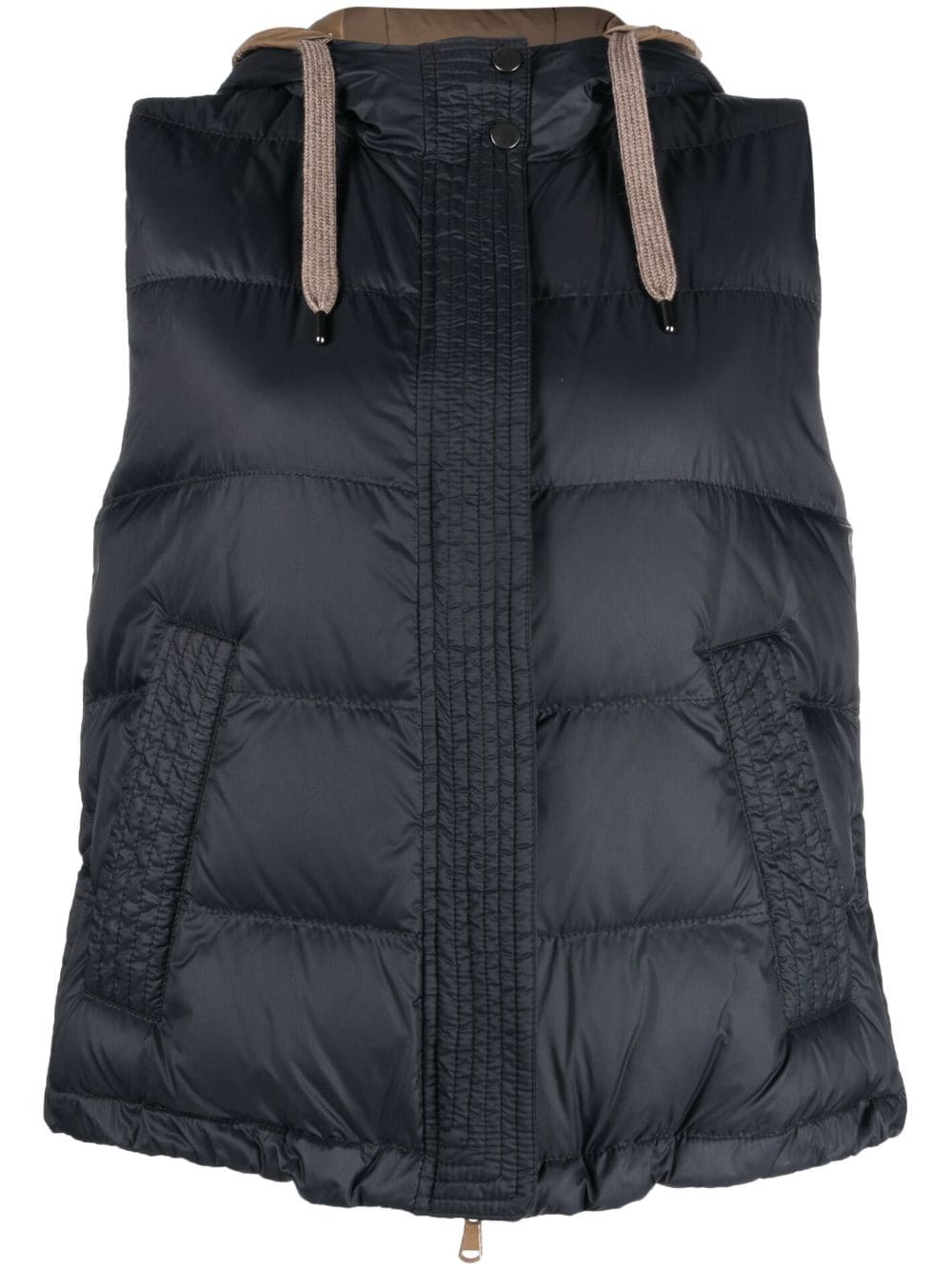 BRUNELLO CUCINELLI Padded Hooded Vest for Women