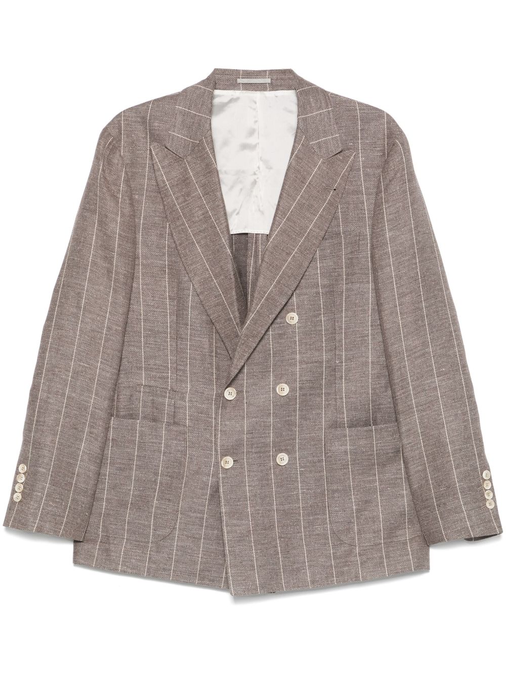 BRUNELLO CUCINELLI Deconstructed Linen Jacket for Men