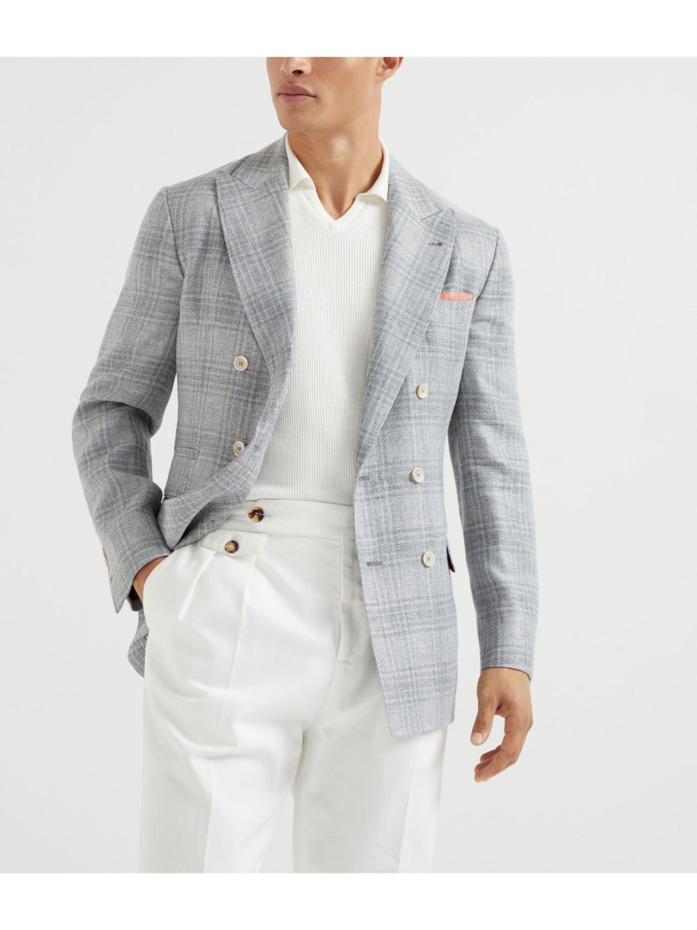 BRUNELLO CUCINELLI Men's Suit-Type Linen Jacket