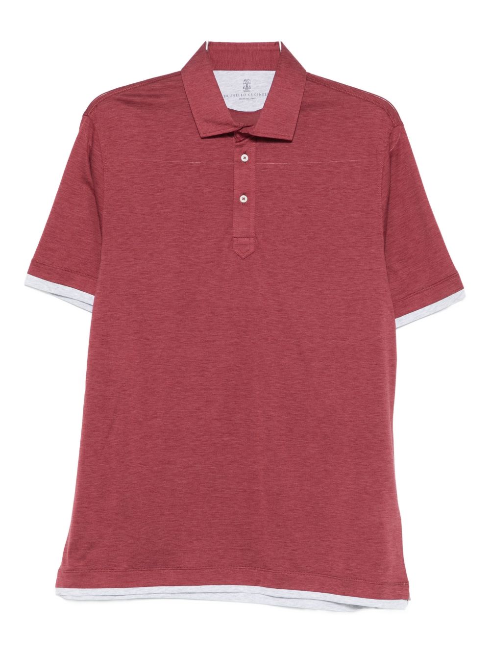 BRUNELLO CUCINELLI Silk and Cotton Polo Shirt for Men