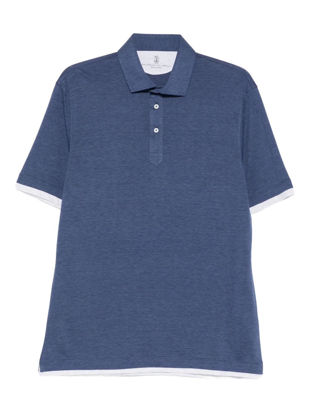 BRUNELLO CUCINELLI Silk and Cotton Polo Shirt for Men - SS26
