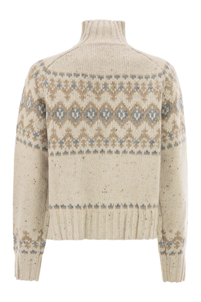 MC2 SAINT BARTH Myra Donegal High Neck Jumper - Chunky Fit