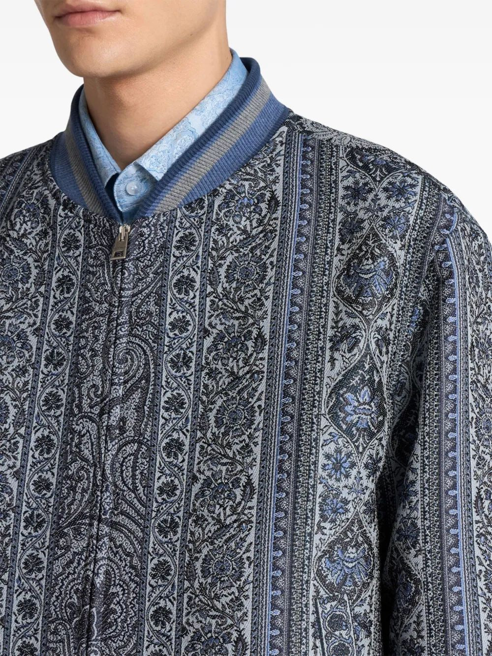 ETRO Floral Jacquard Bomber Jacket