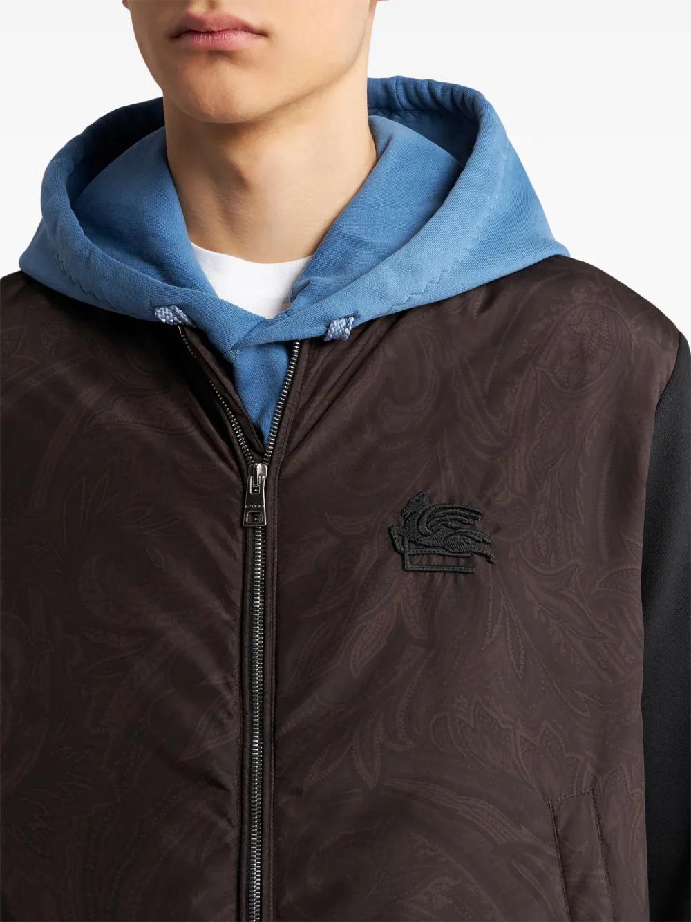 ETRO Paisley Print Panelled Bomber Jacket for Men