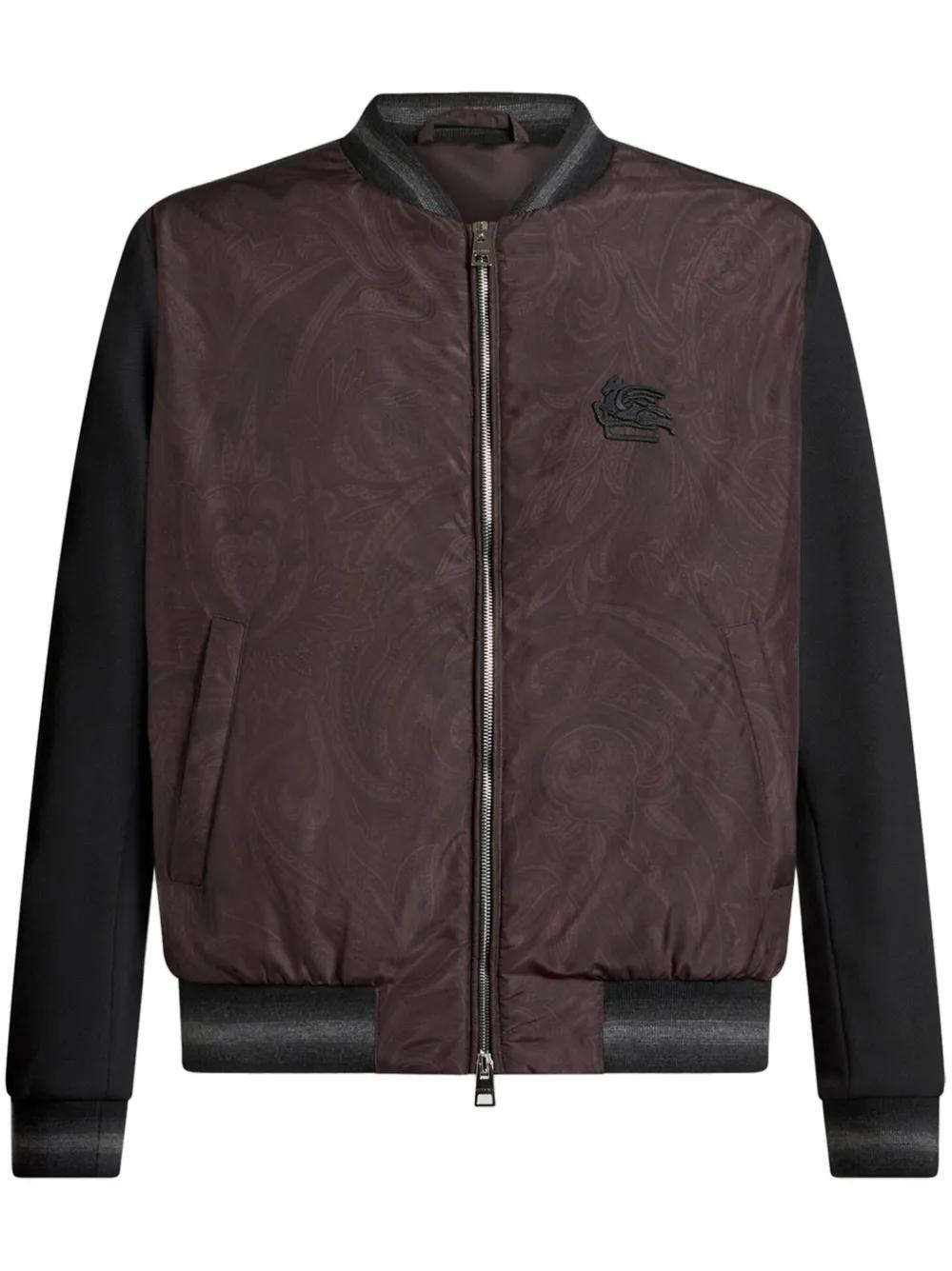 ETRO Paisley Print Panelled Bomber Jacket for Men