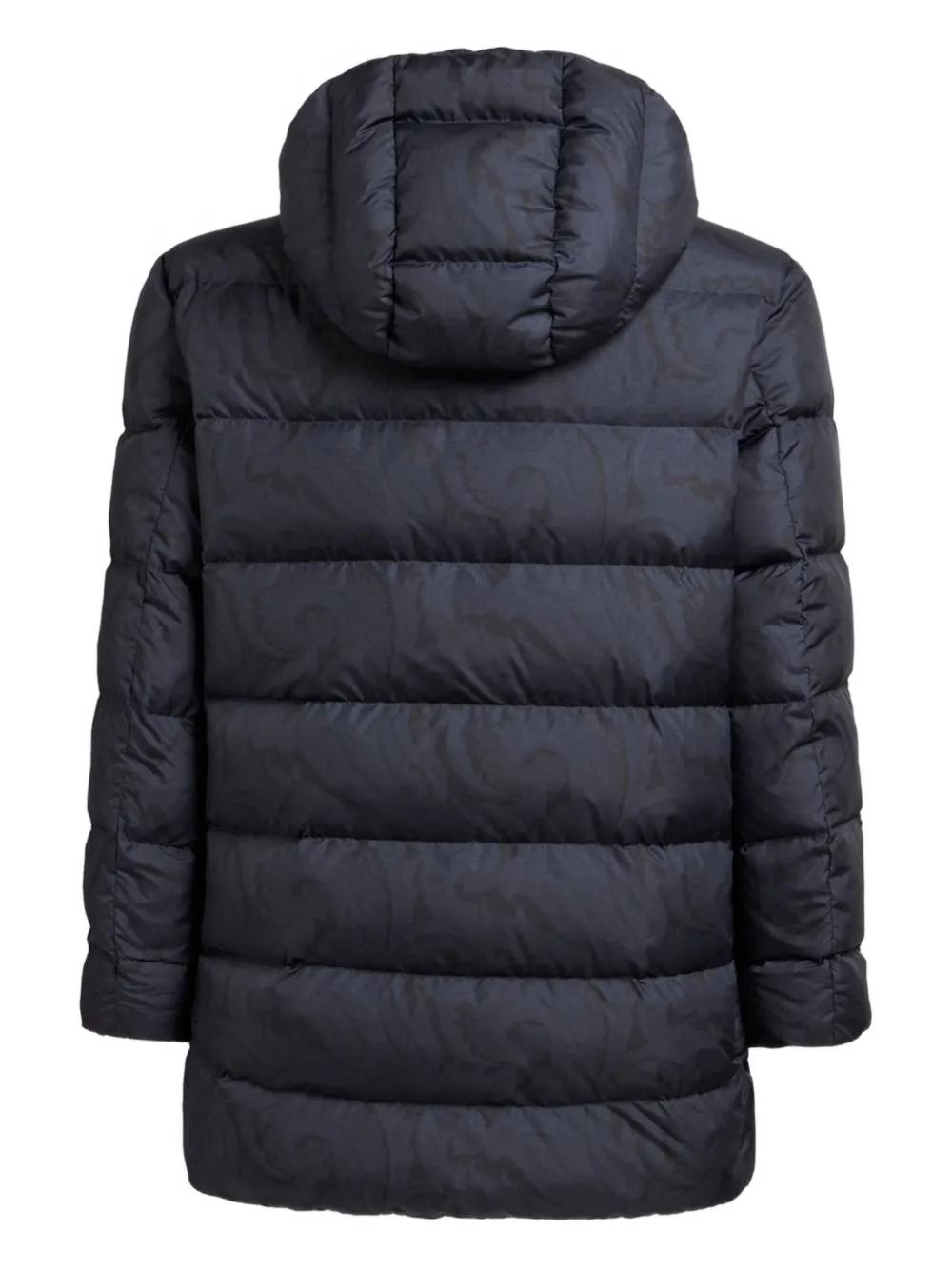 ETRO Hooded Long Down Jacket for Men