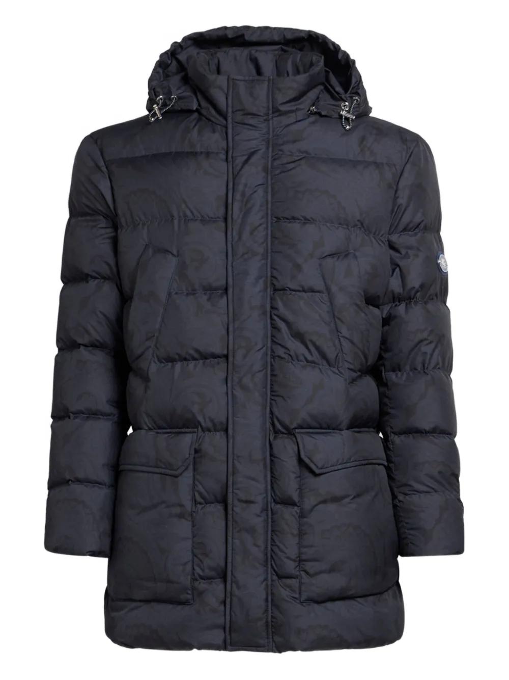ETRO Hooded Long Down Jacket for Men
