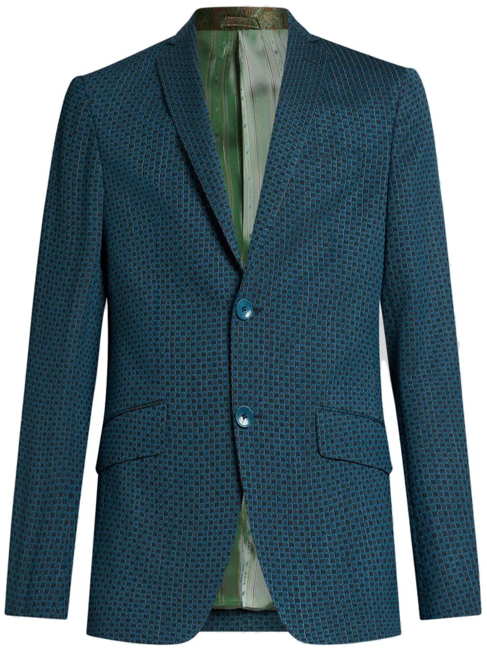 ETRO Checkered Design Blazer for Men - SS25 Collection