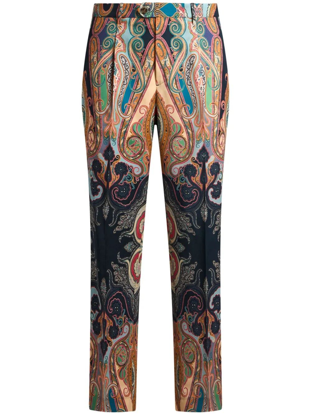 ETRO Mini Paisley Print Wool Trousers