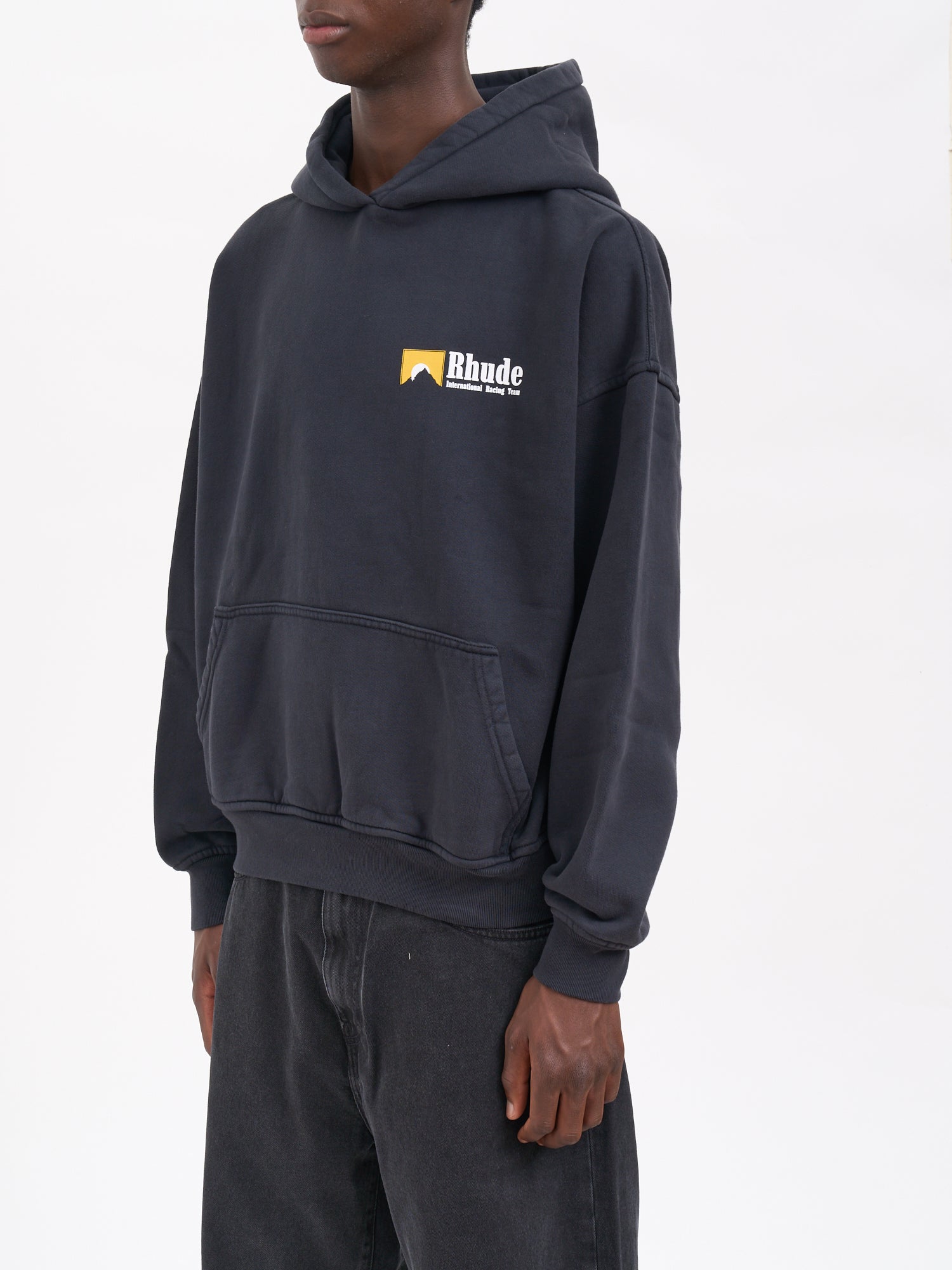 RHUDE International Racing Logo Sweatshirt - Size Medium