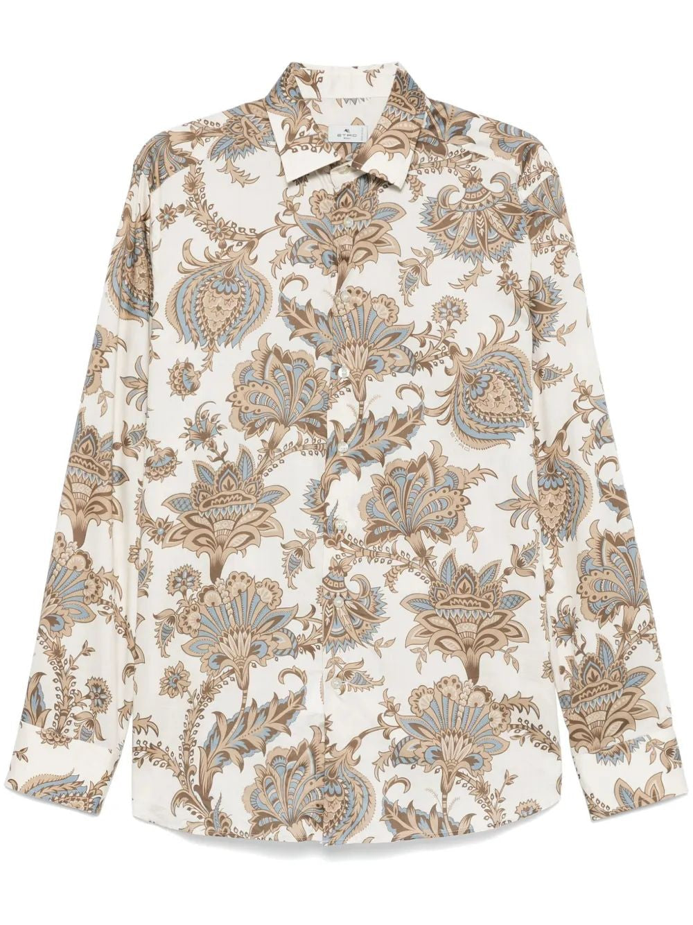 ETRO Stylish Print On Beige Base Men's Shirt for SS25