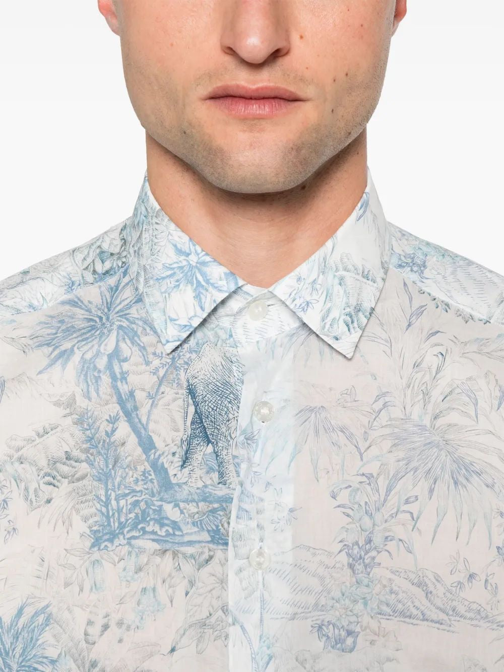 ETRO Mini Print Short Sleeve Shirt for Men - SS25