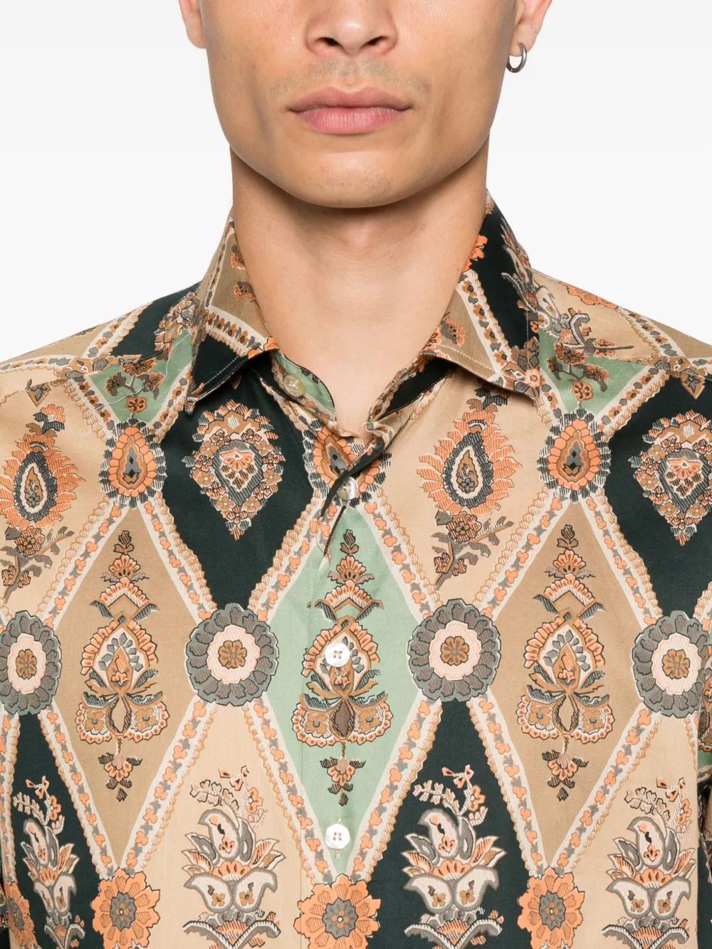 ETRO Paisley Patterned Long Sleeve Shirt for Men