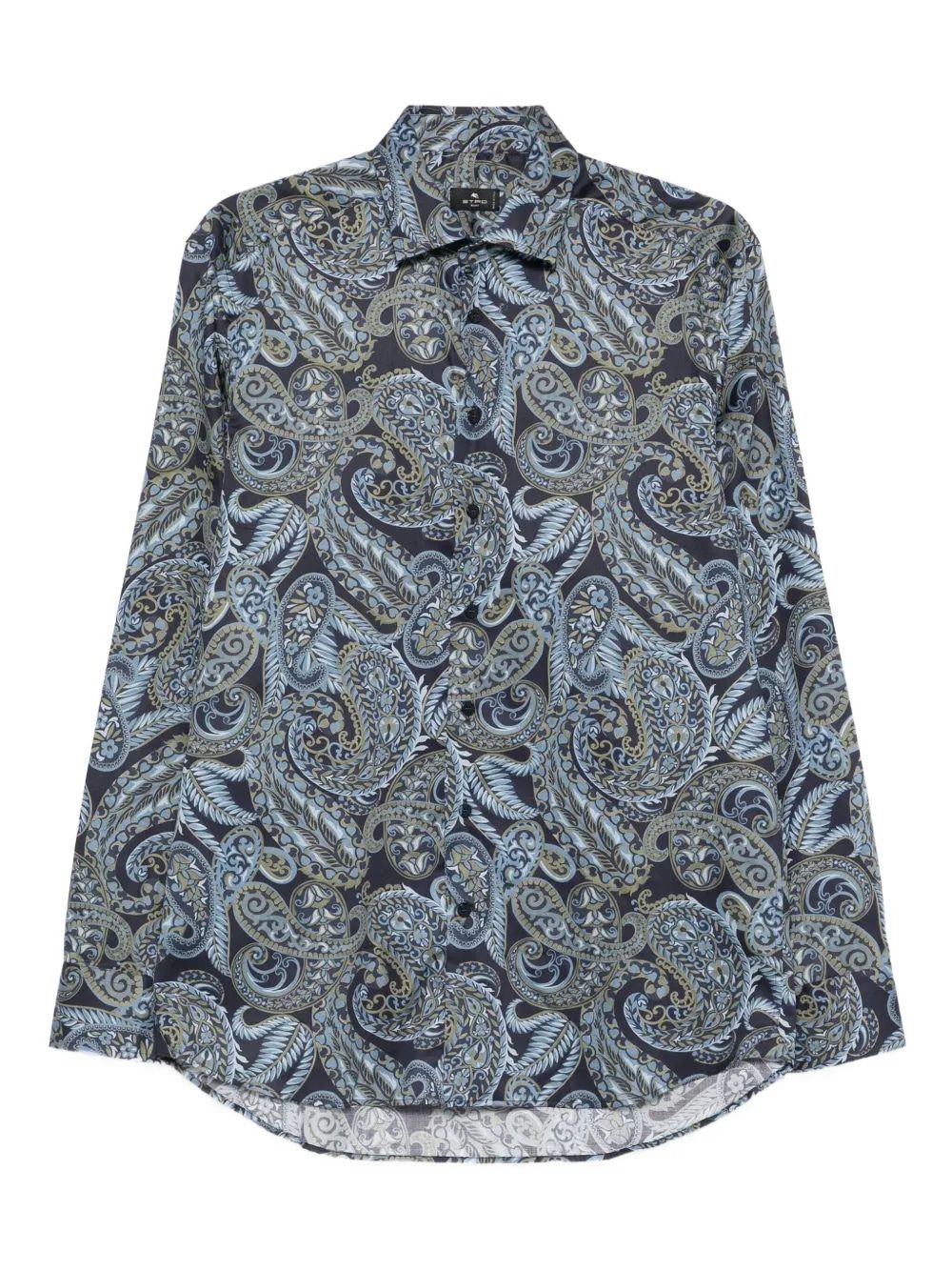 ETRO Men’s Print On Blue Base Shirt