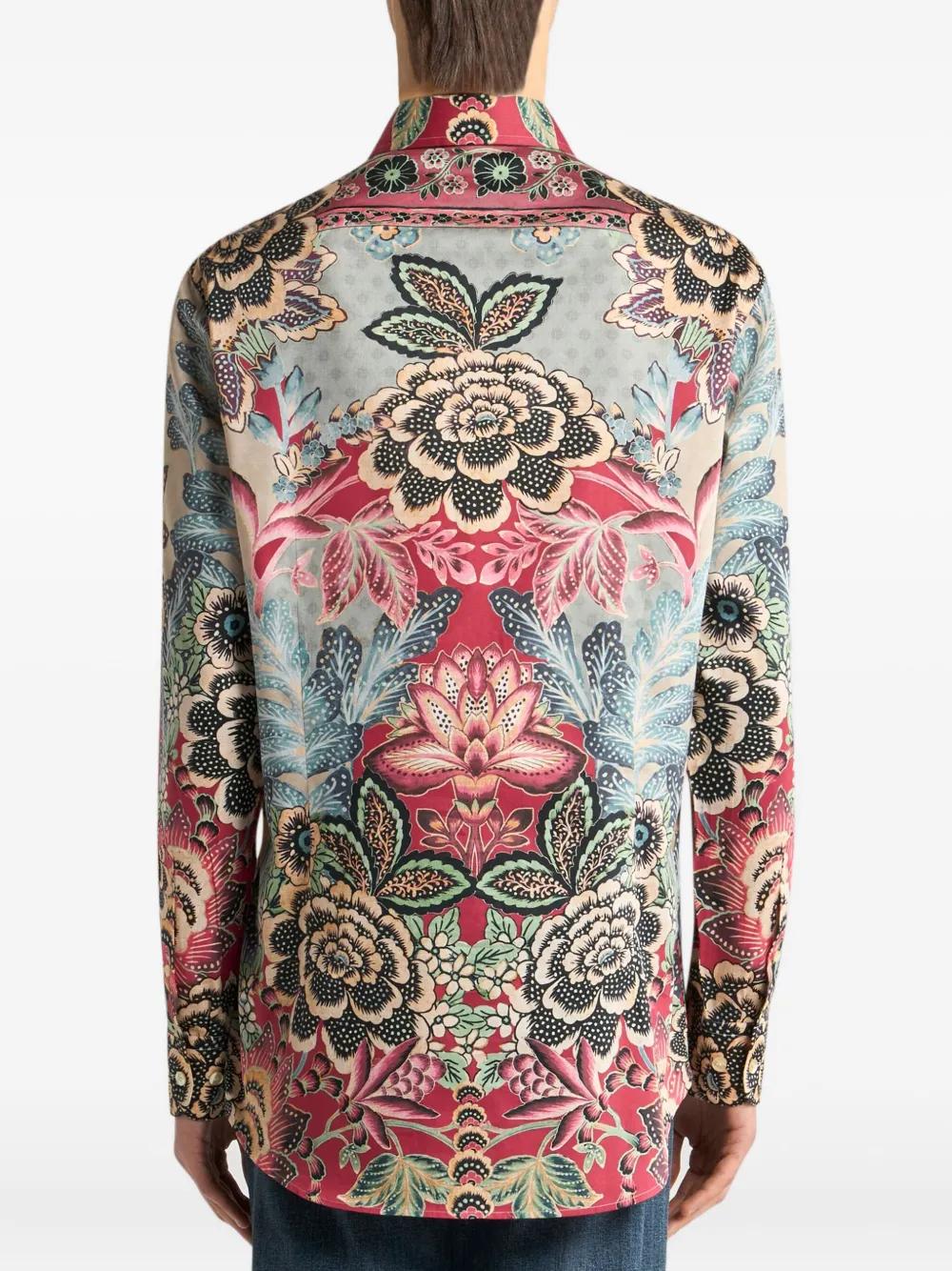 ETRO Floral Print Shirt for Men - Fall Winter 2025