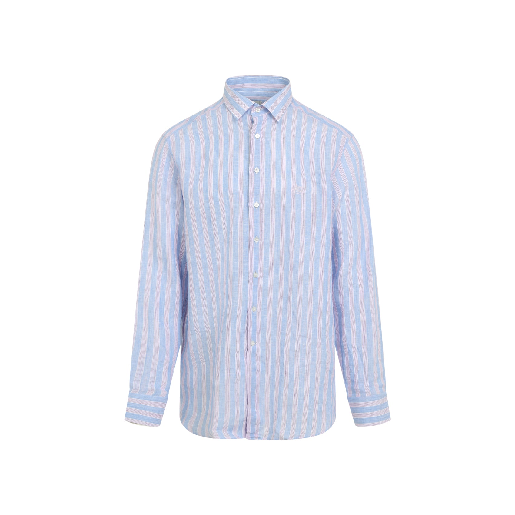 ETRO Linen Striped Shirt with Embroidery - SS25