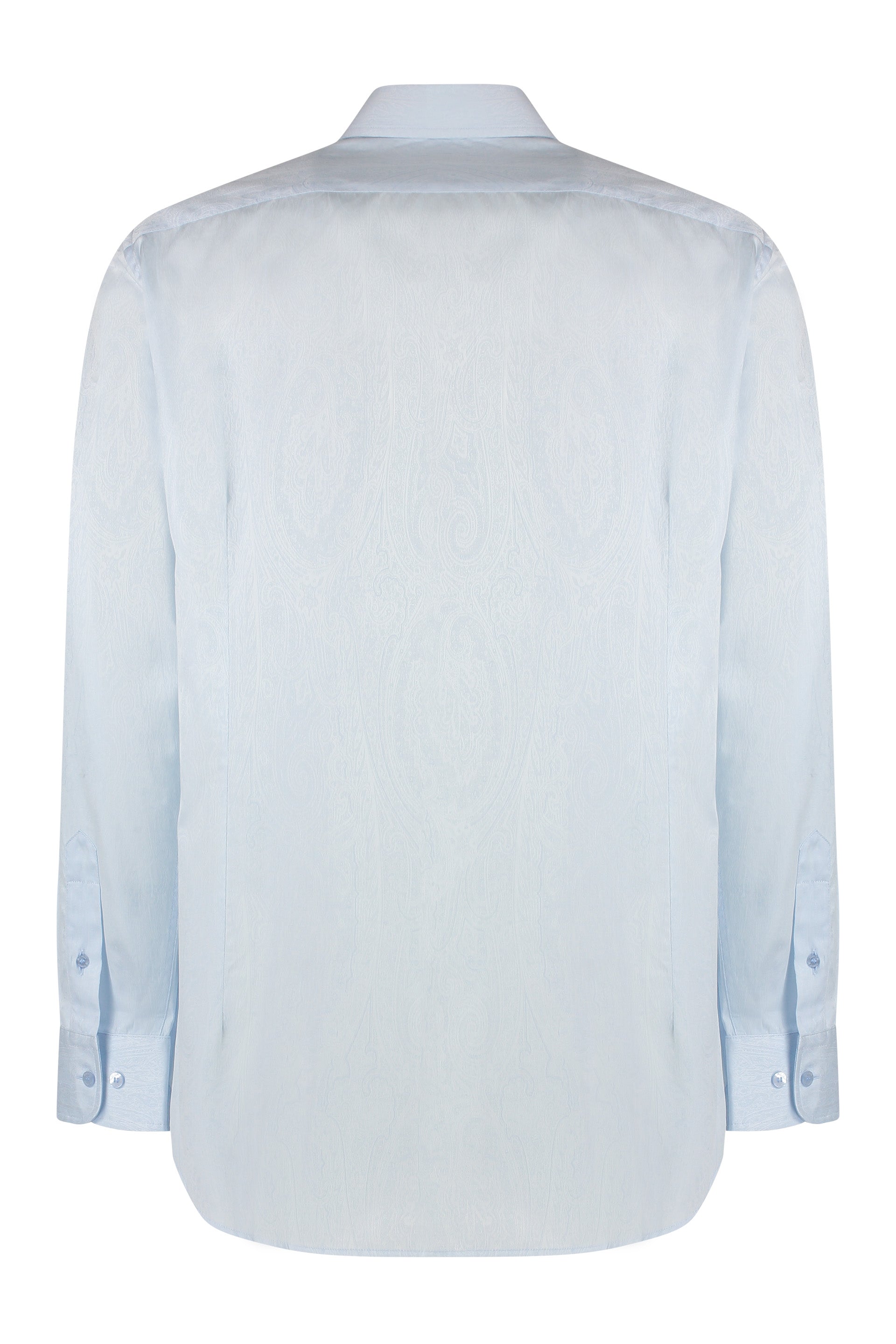 ETRO Paisley Motif Button-Down Collar Cotton Shirt