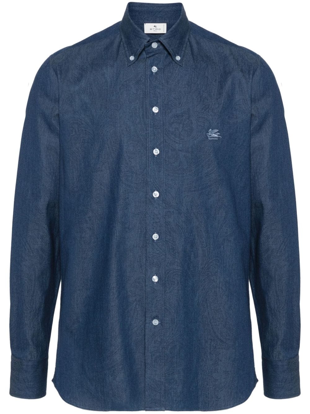 ETRO Classic Cotton Shirt with Embroidered Logo