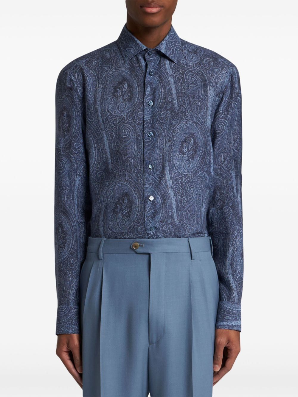 ETRO Multi-Fabric Dress Shirt