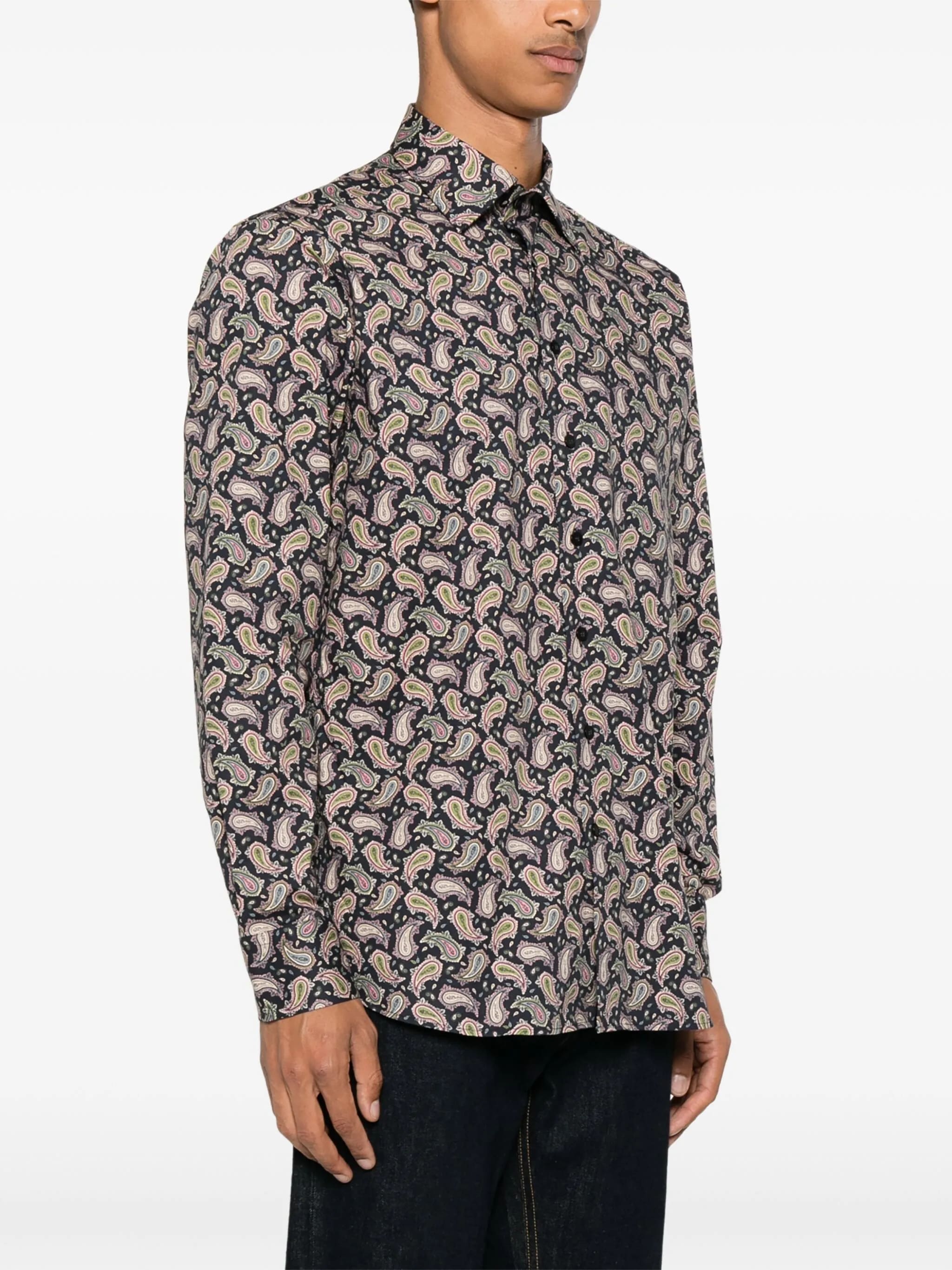 ETRO Classic Cotton Stretch Shirt for Men - FW25