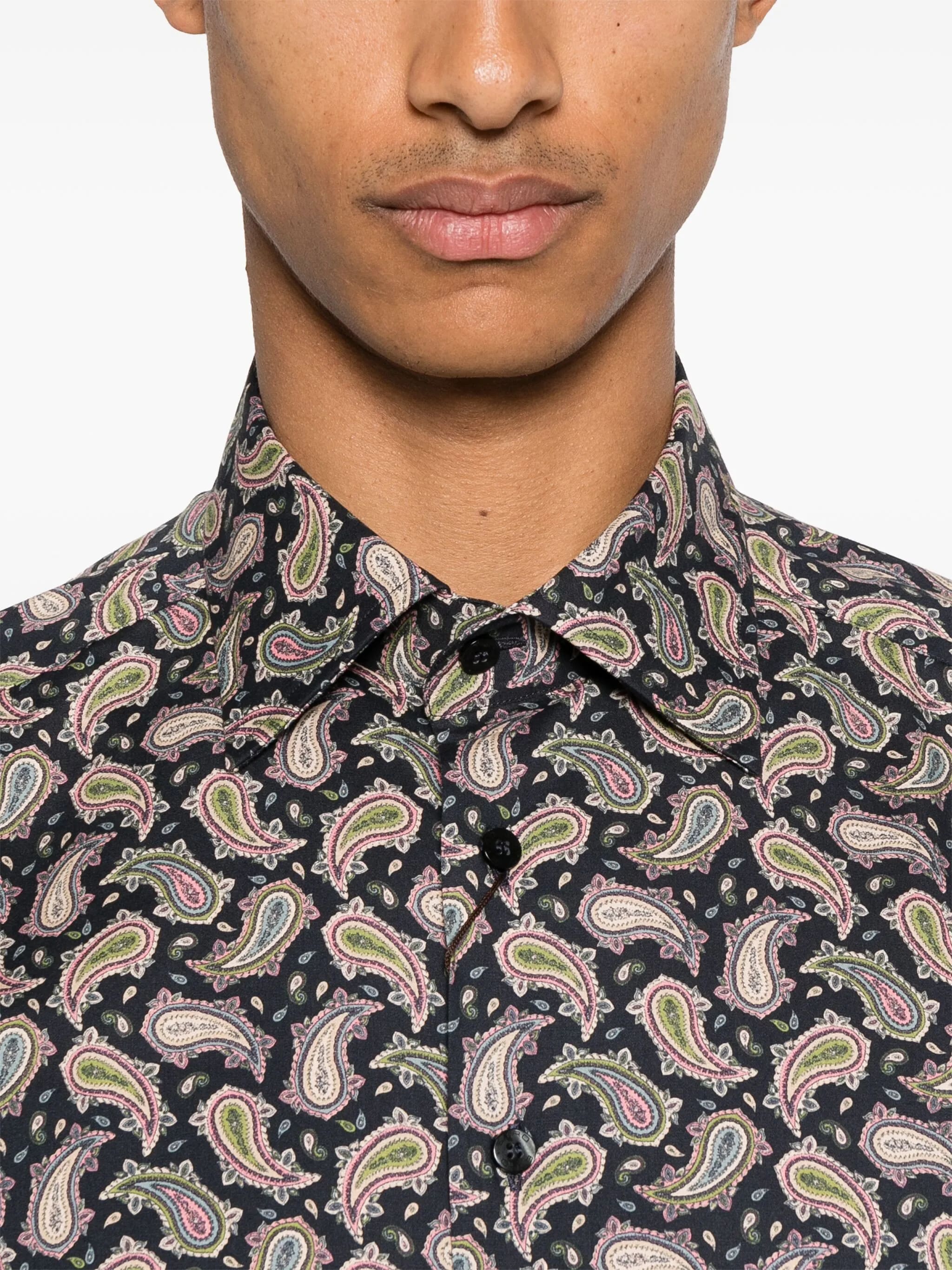 ETRO Classic Cotton Stretch Shirt for Men - FW25