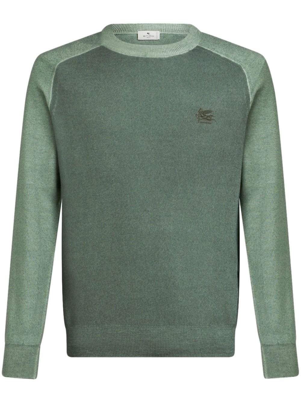 ETRO Fine Knit Wool Crew Neck Sweater - Men's