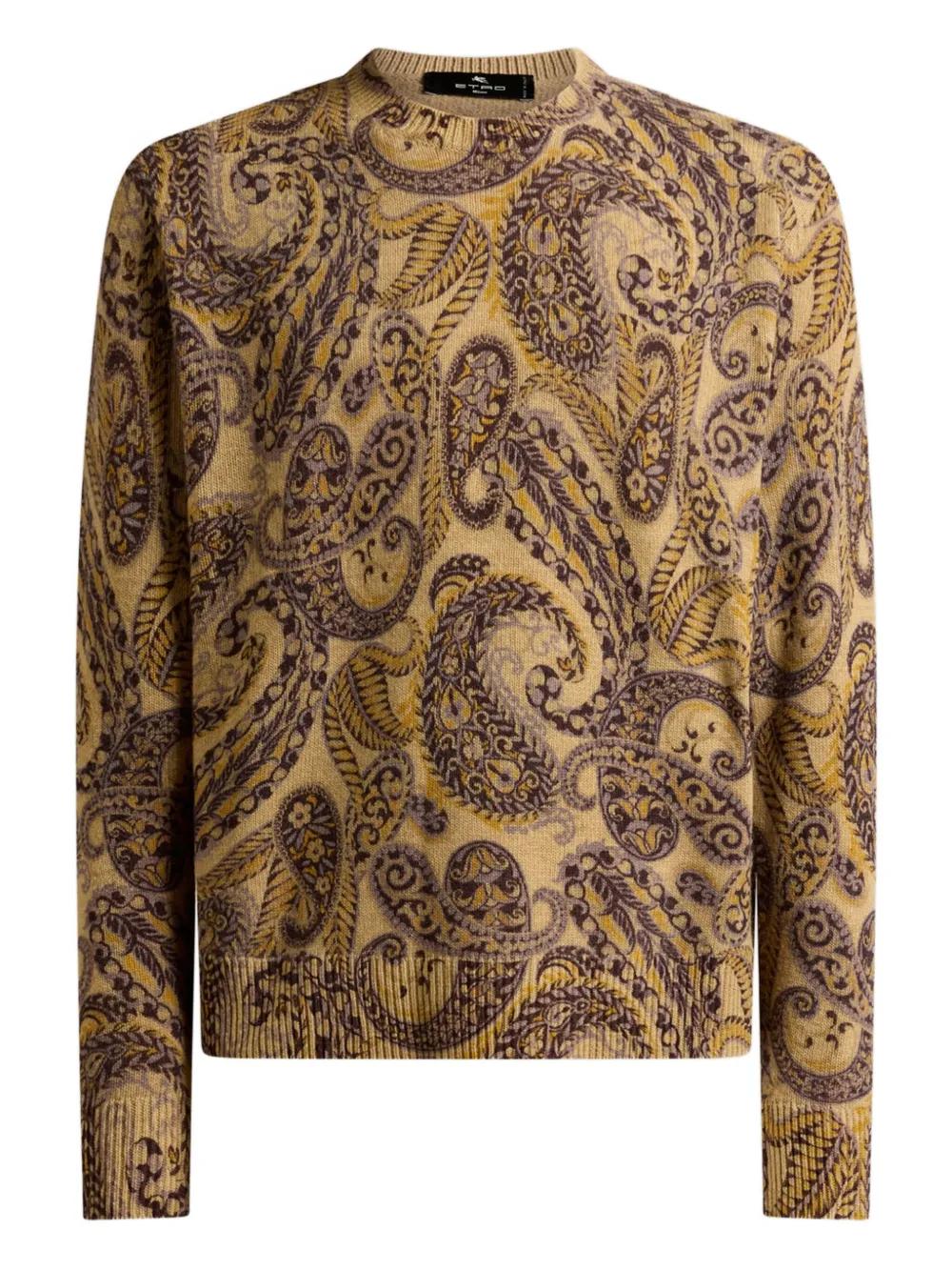 ETRO Paisley Print Wool Sweater for Men