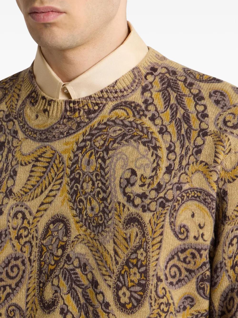 ETRO Paisley Print Wool Sweater for Men