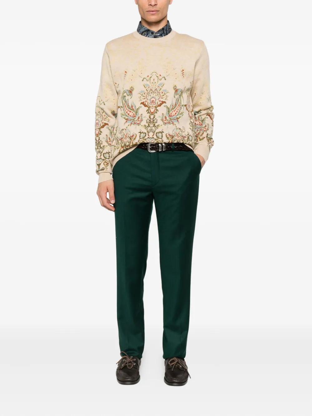 ETRO Paisley Print Crew Neck Sweater - Men’s Medium