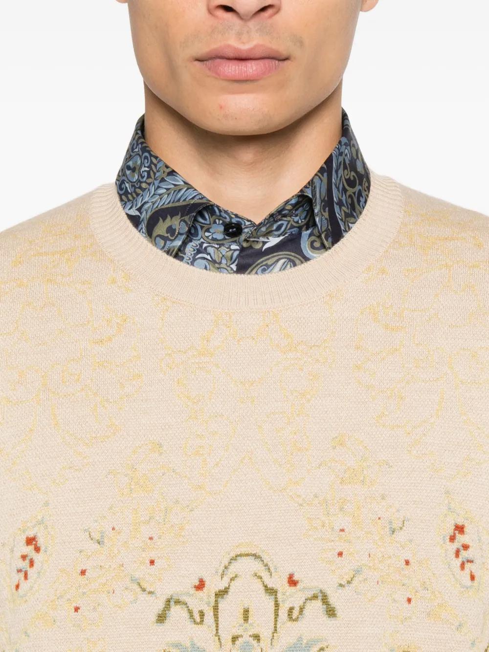 ETRO Paisley Print Crew Neck Sweater - Men’s Medium