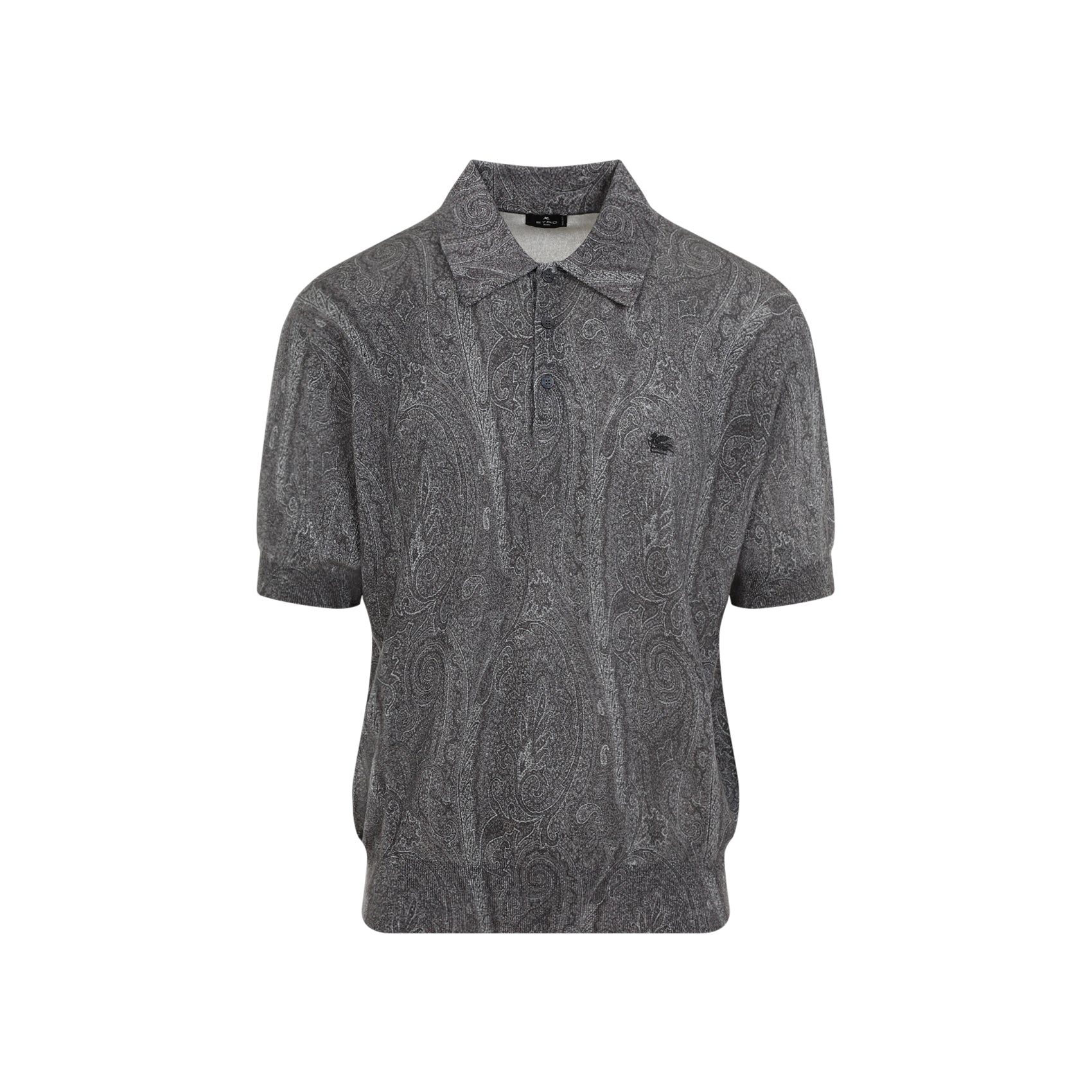 ETRO Men's Knit Polo - Luxury Blend