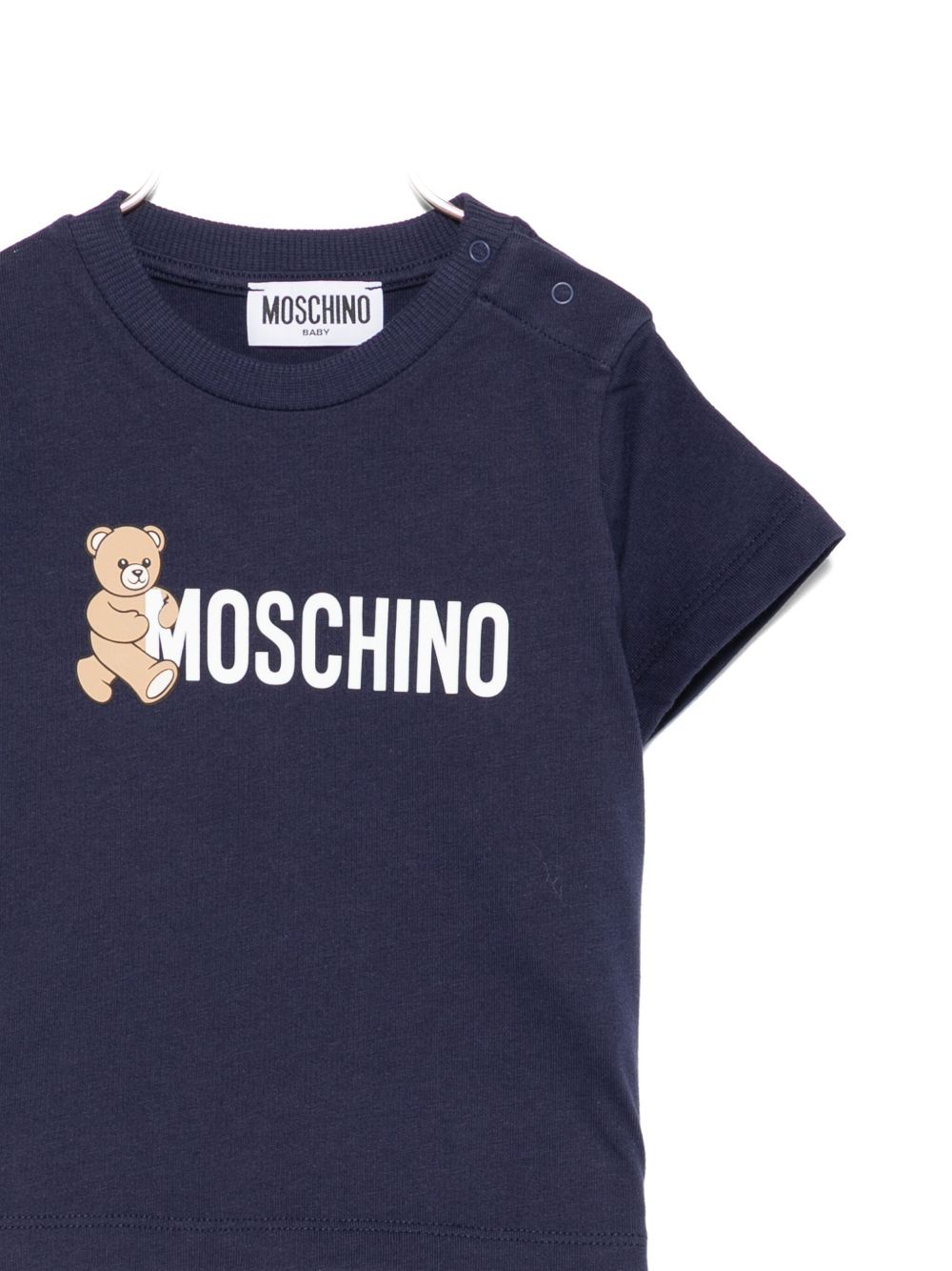 MOSCHINO KIDS Mini Teddy Bear Logo Crew Neck T-Shirt