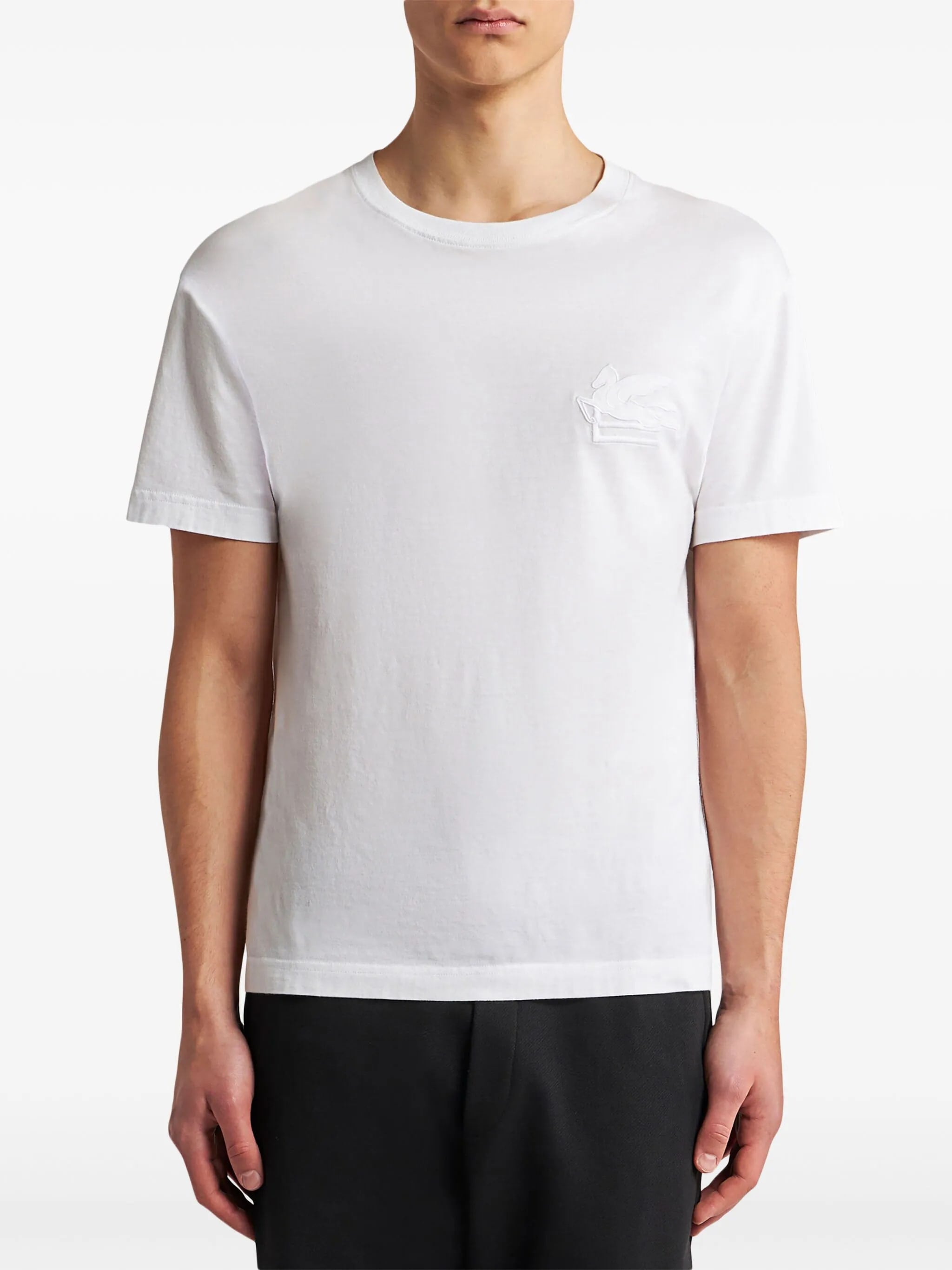 ETRO Embroidered T-Shirt for Men - FW25 Collection