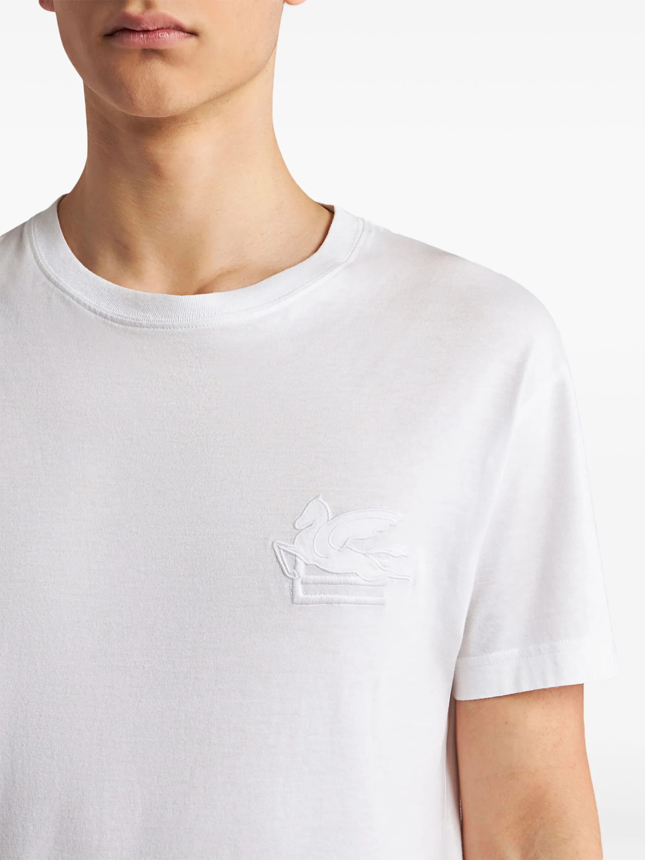 ETRO Embroidered T-Shirt for Men - FW25 Collection