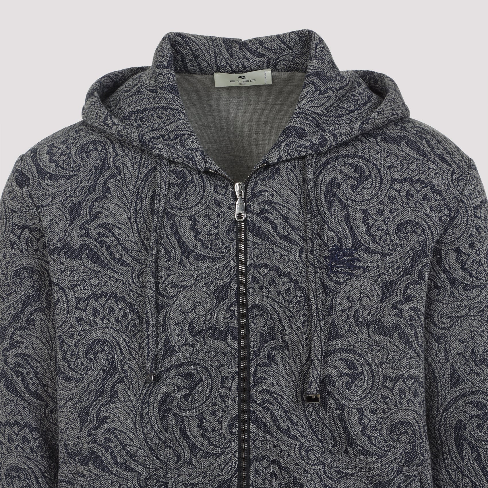 ETRO Zipped Hoodie with Welt Pockets