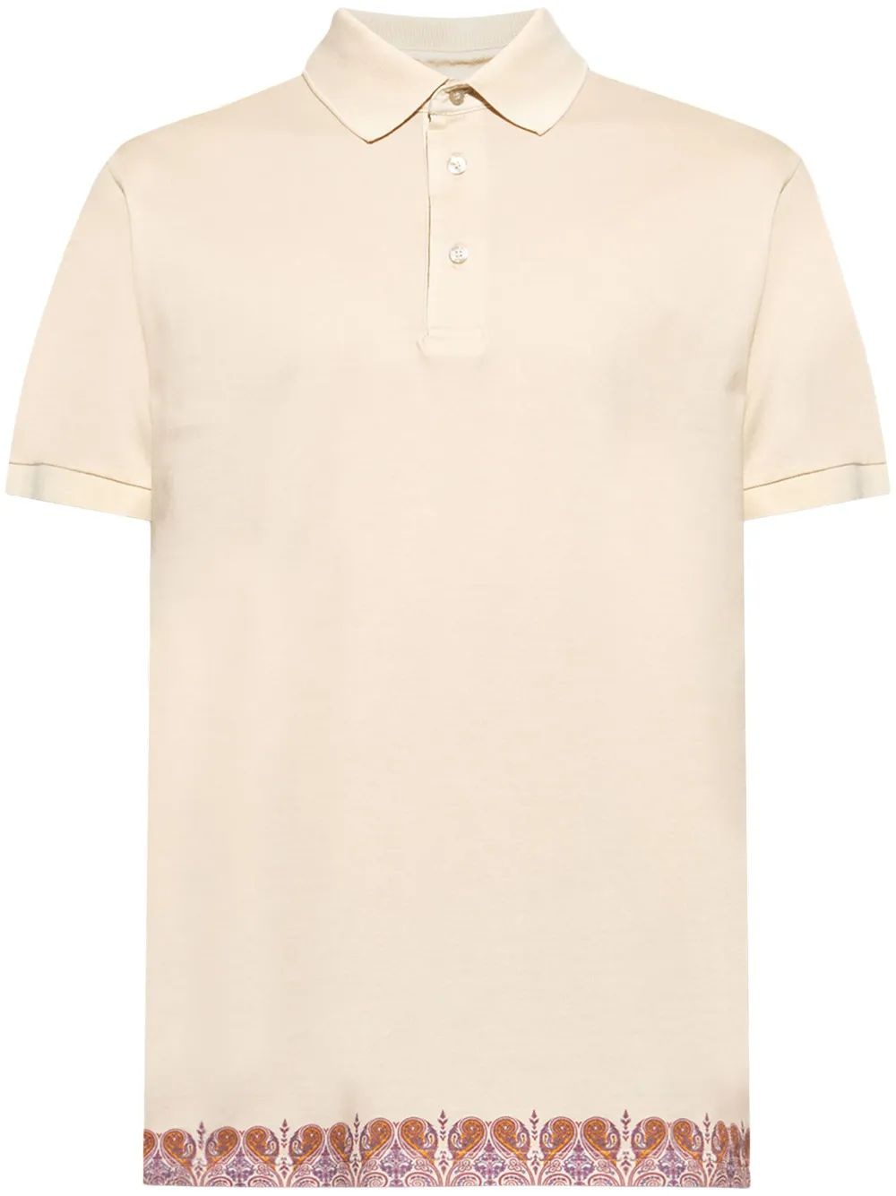 ETRO Paisley Trim Polo Shirt
