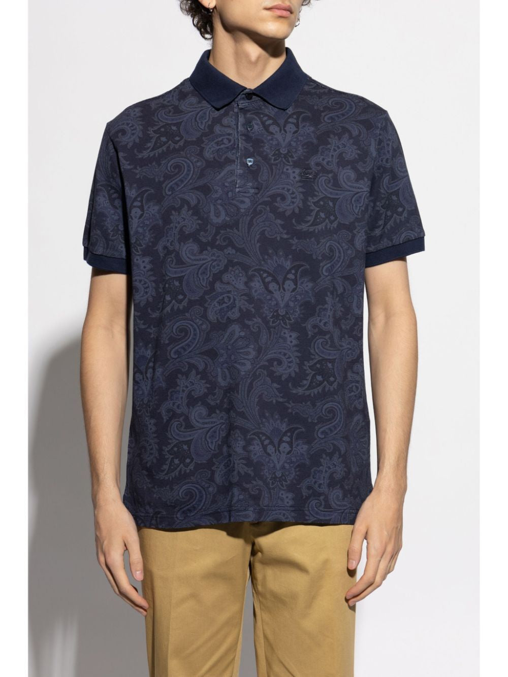ETRO Paisley-Print Mini Polo Shirt for Men