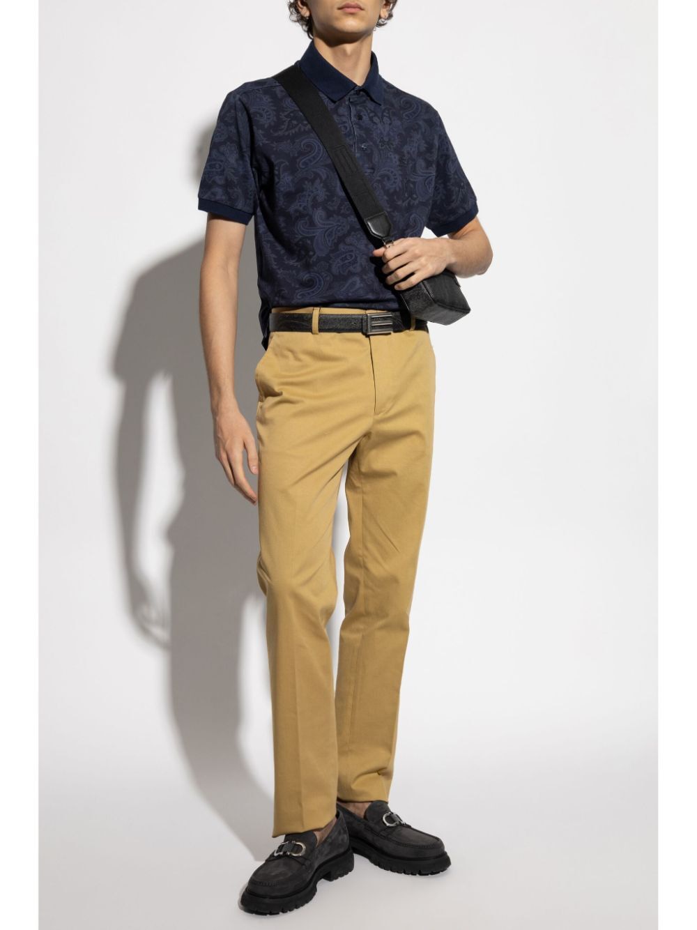 ETRO Paisley-Print Mini Polo Shirt for Men