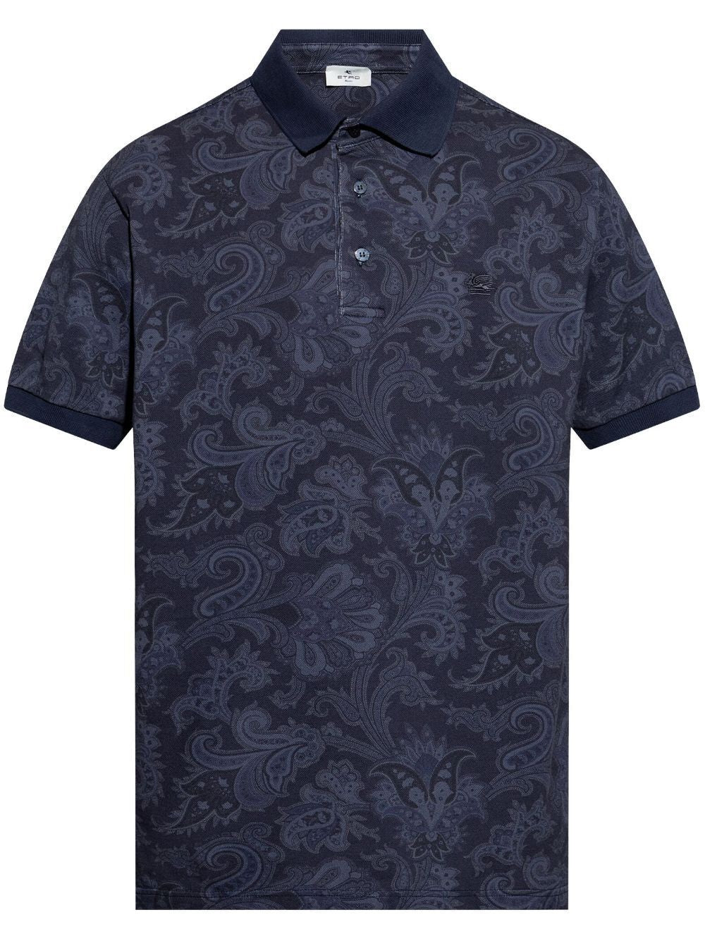ETRO Paisley-Print Mini Polo Shirt for Men