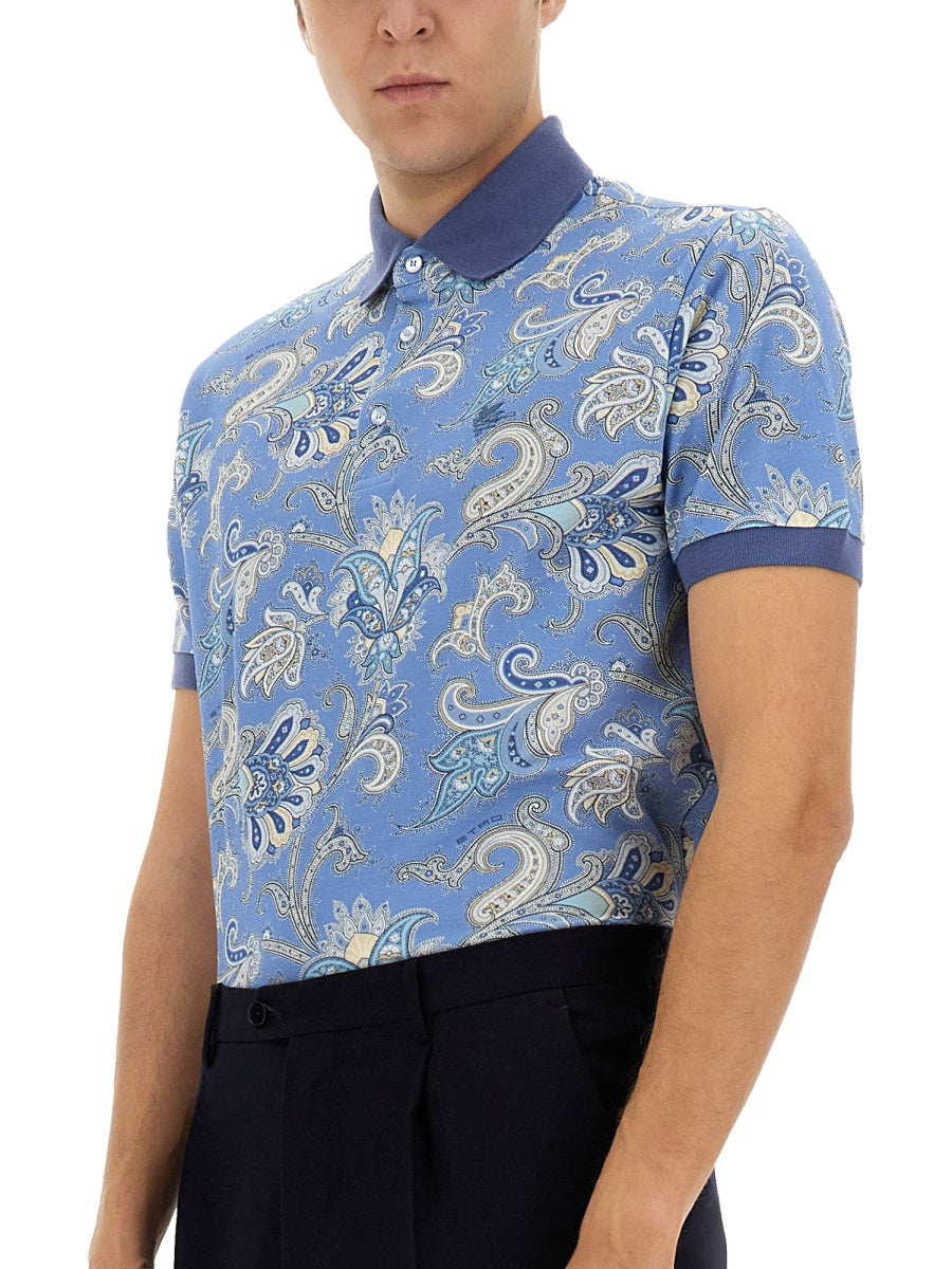 ETRO Stylish Polo Shirt with Print - Size L