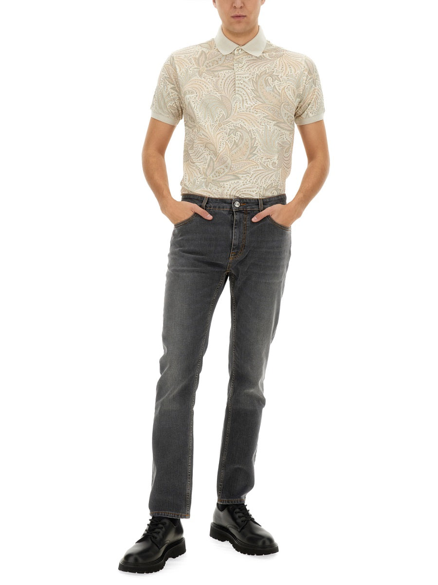 ETRO Printed Polo Shirt - Men’s L