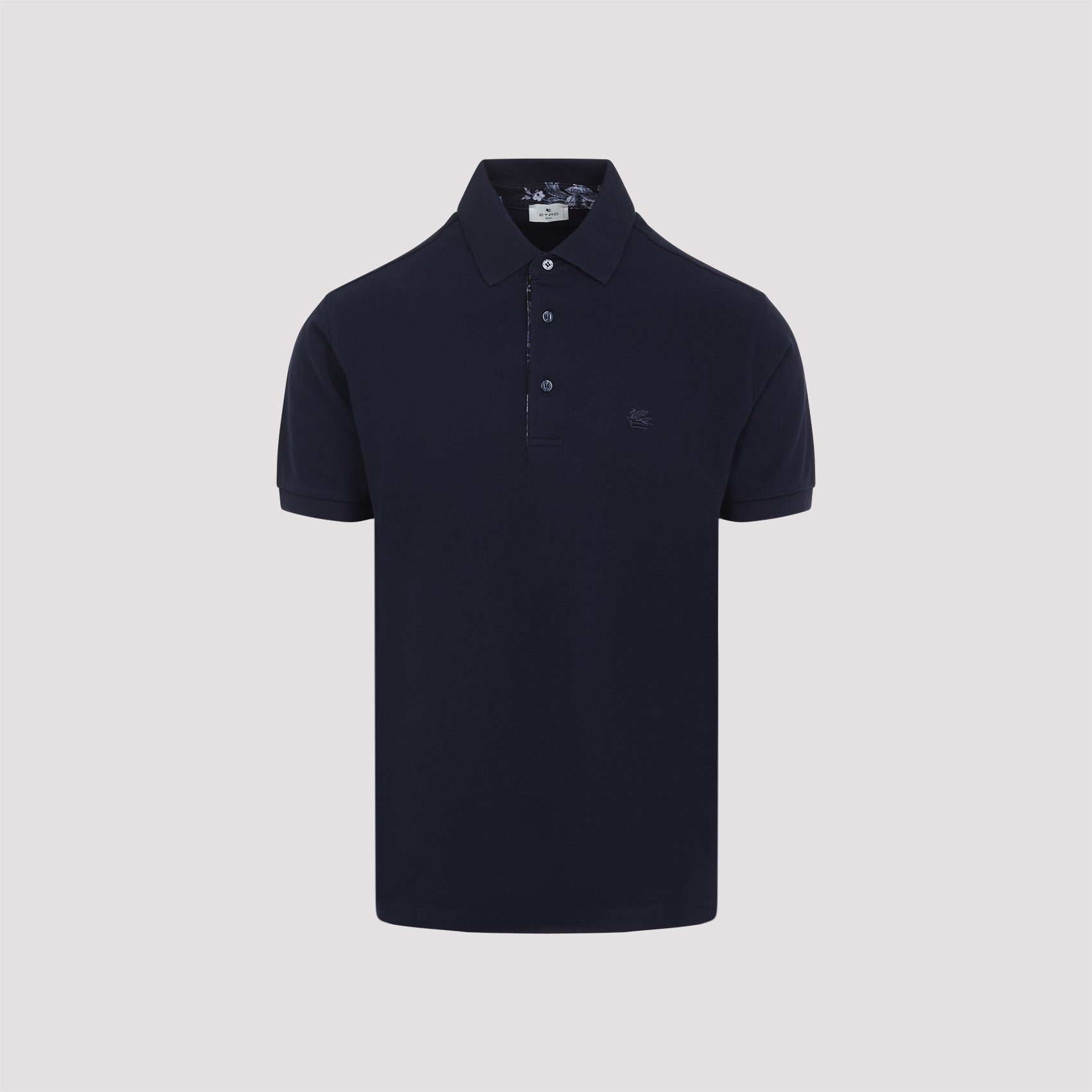 ETRO Cotton Polo Shirt with Classic Collar - Size Option Available