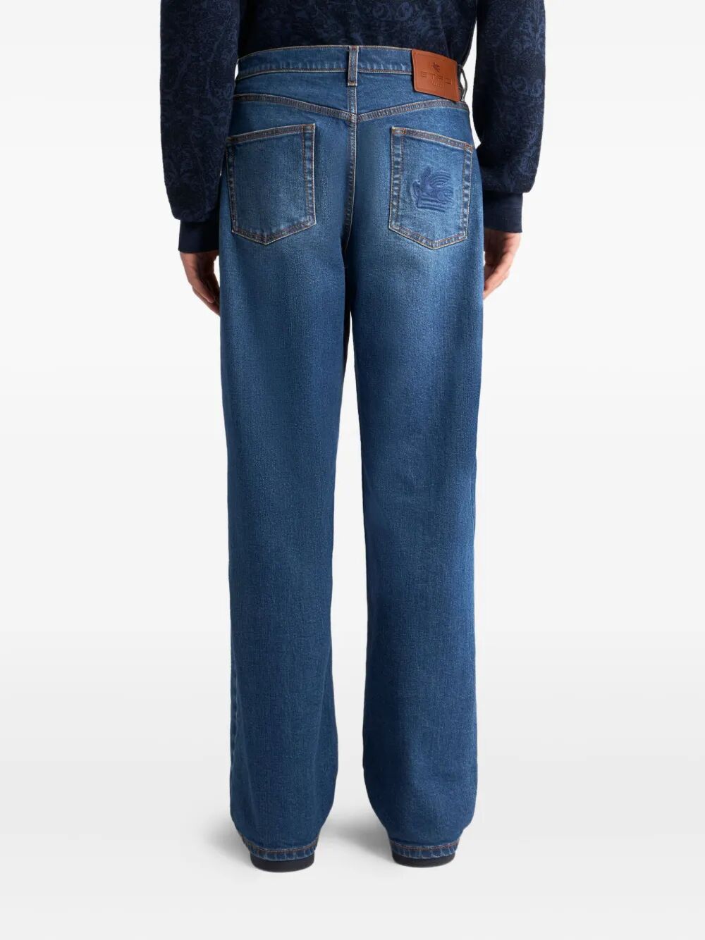ETRO Straight-Leg Jeans with Pegasus Design