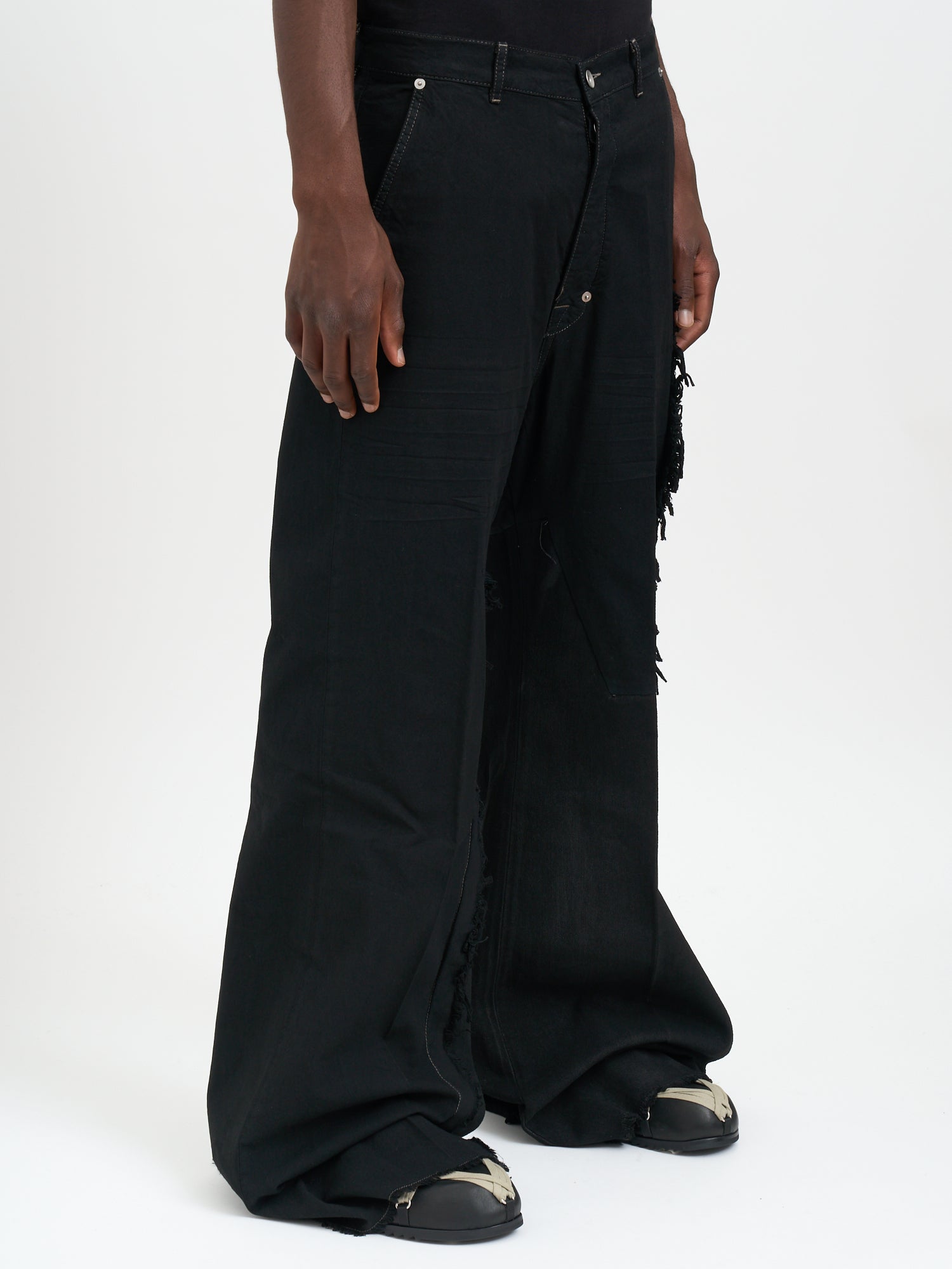 RICK OWENS Joris Trousers Floor-Length Denim Pants