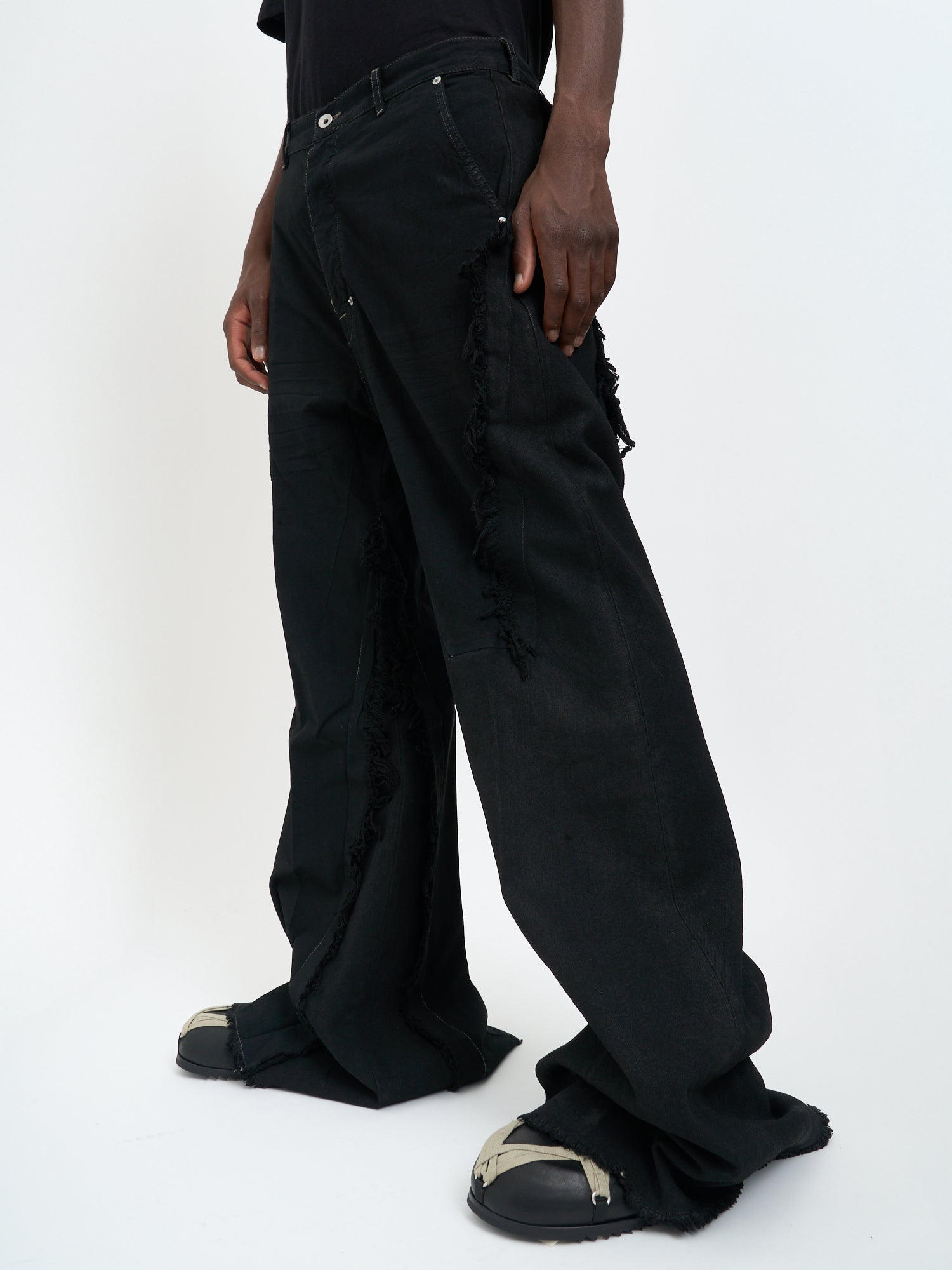 RICK OWENS Joris Trousers Floor-Length Denim Pants