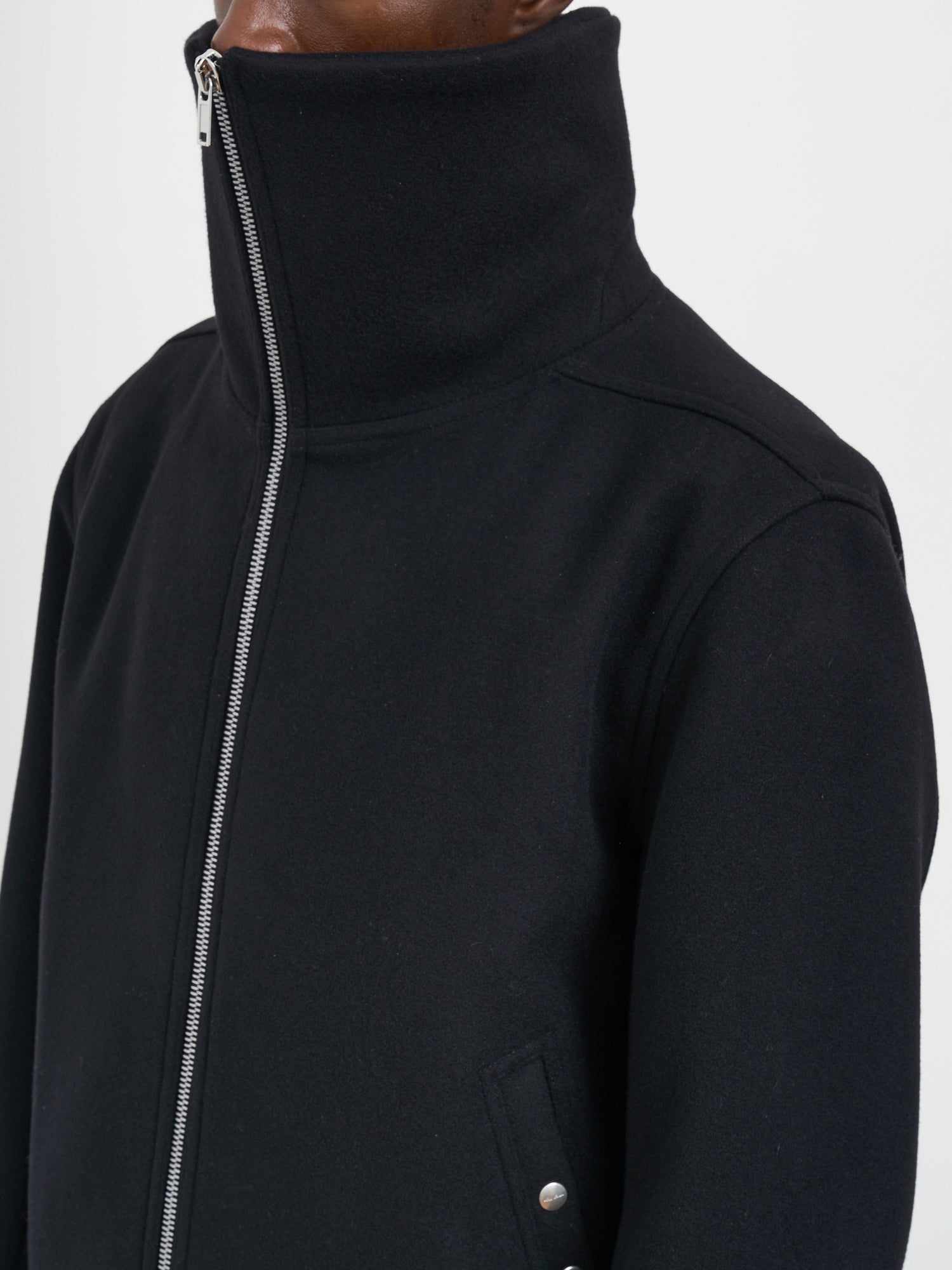 RICK OWENS Padded Bomber Jacket with High Neck - Size 48