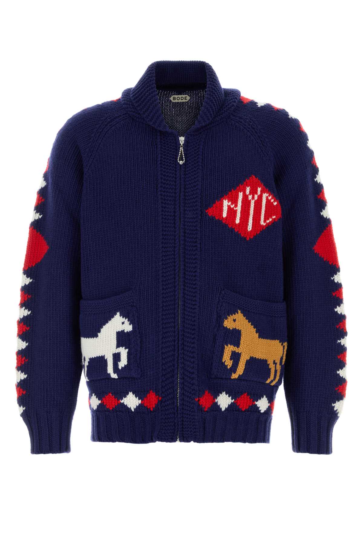 BODE Men's Mini Diamond Cardigan