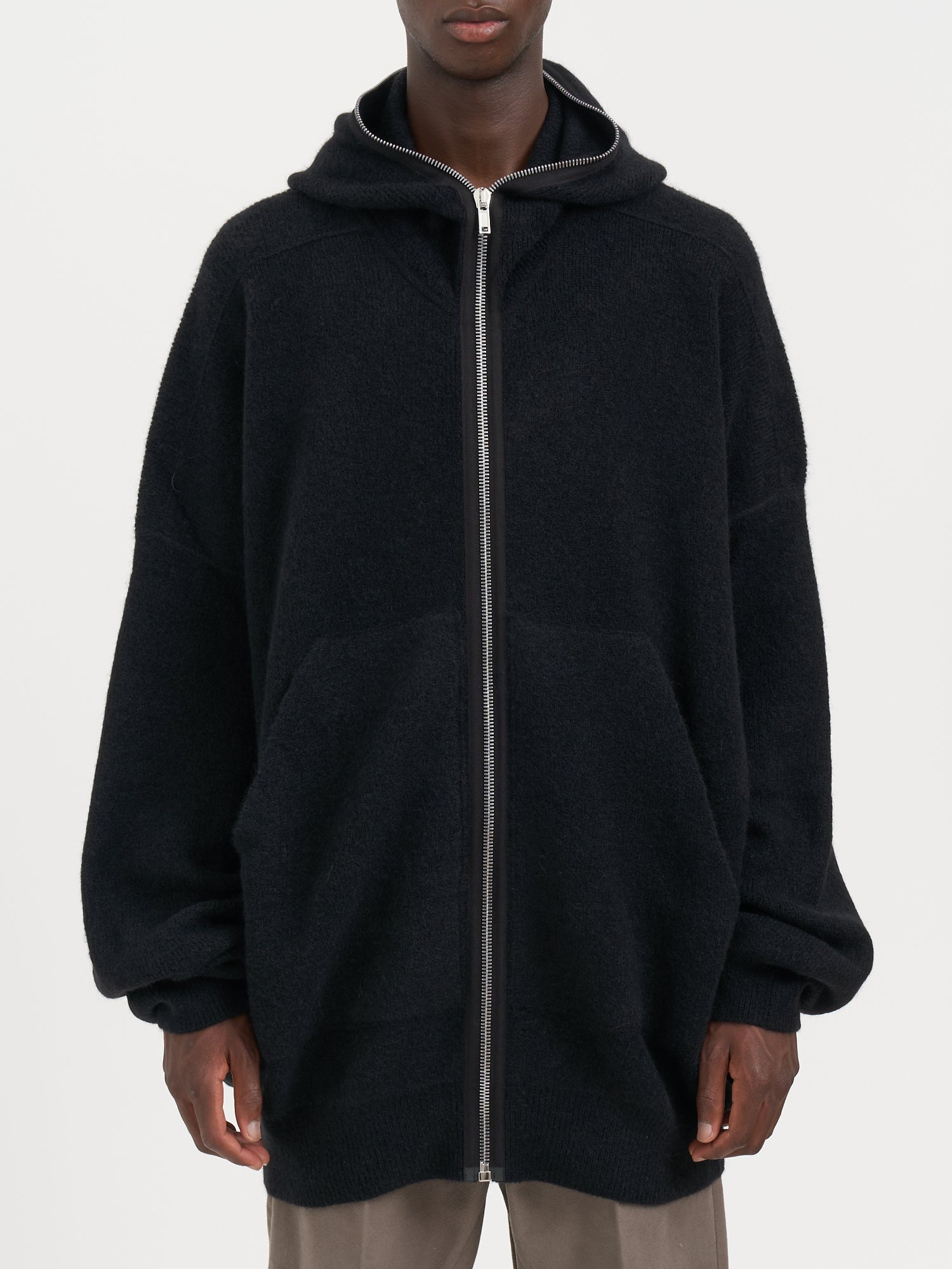 RICK OWENS Oversized Gimp Hoodie Zip Jacket - Medium