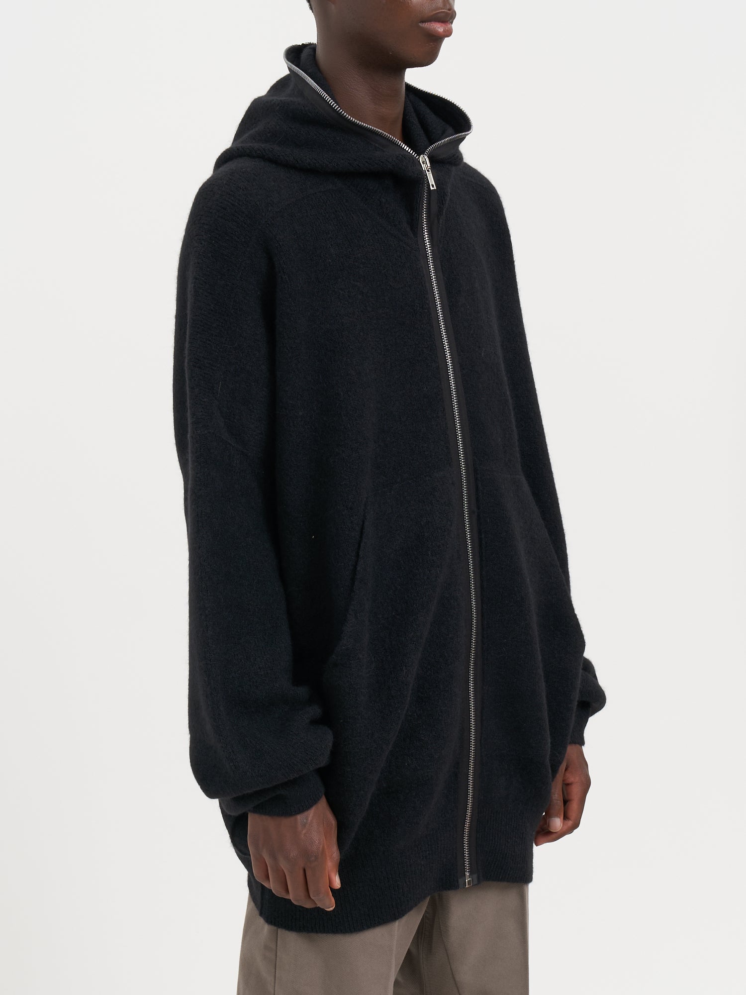 RICK OWENS Oversized Gimp Hoodie Zip Jacket - Medium