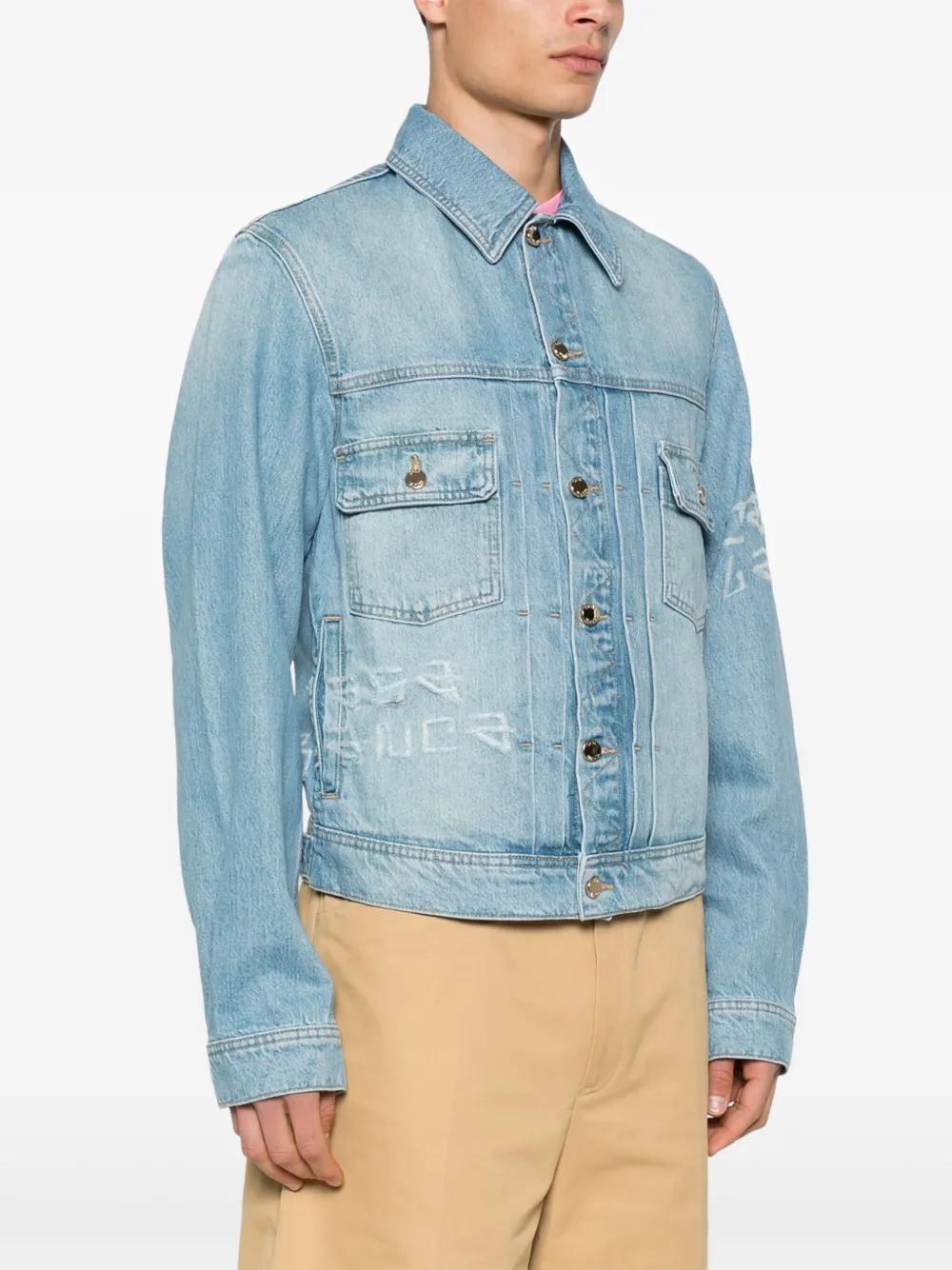 CASABLANCA Graffiti Design Denim Jacket